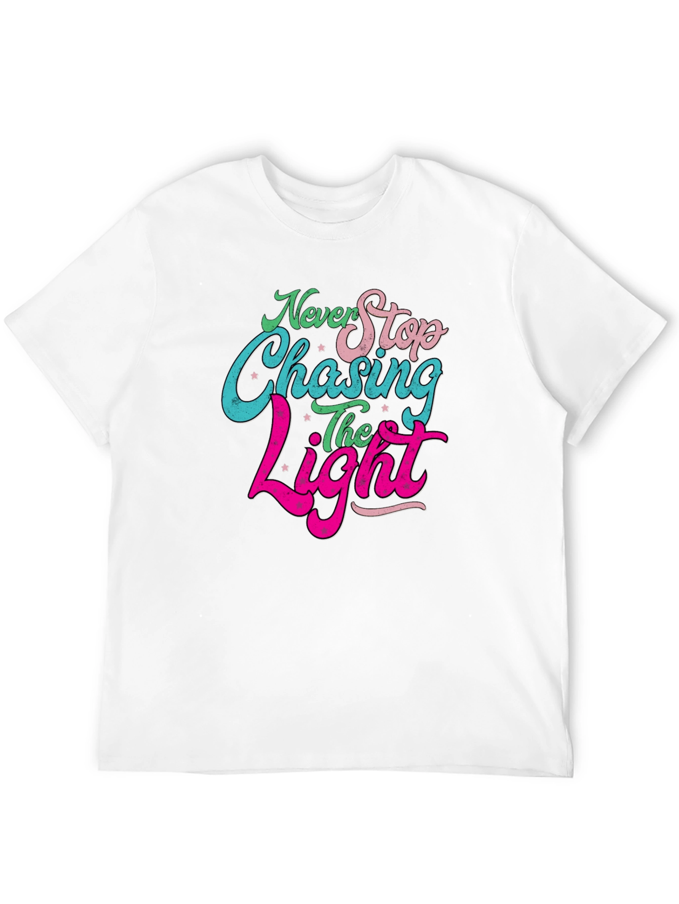 Never Stop Chasing the Light Black T-Shirt