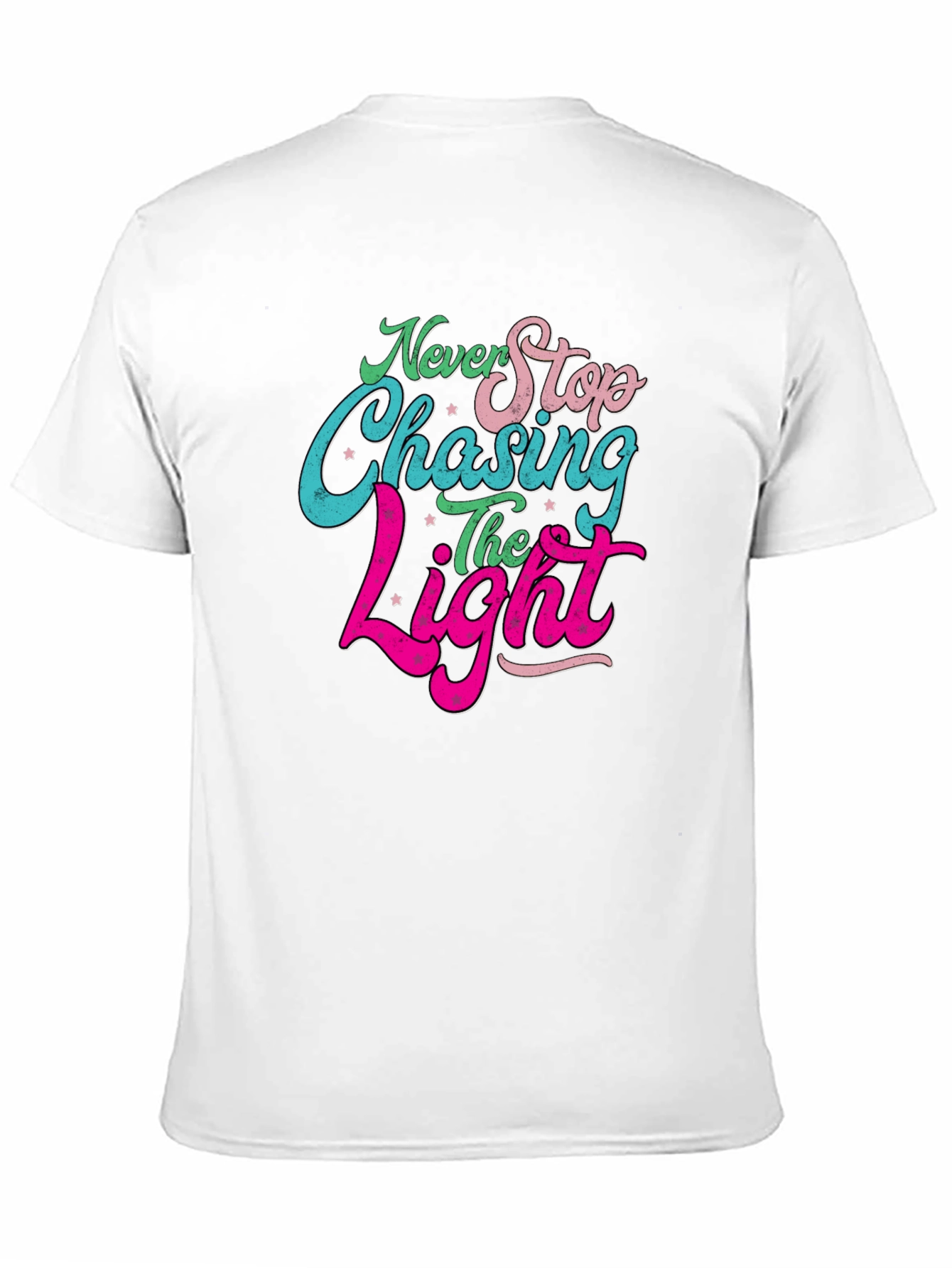 Never Stop Chasing the Light Black T-Shirt