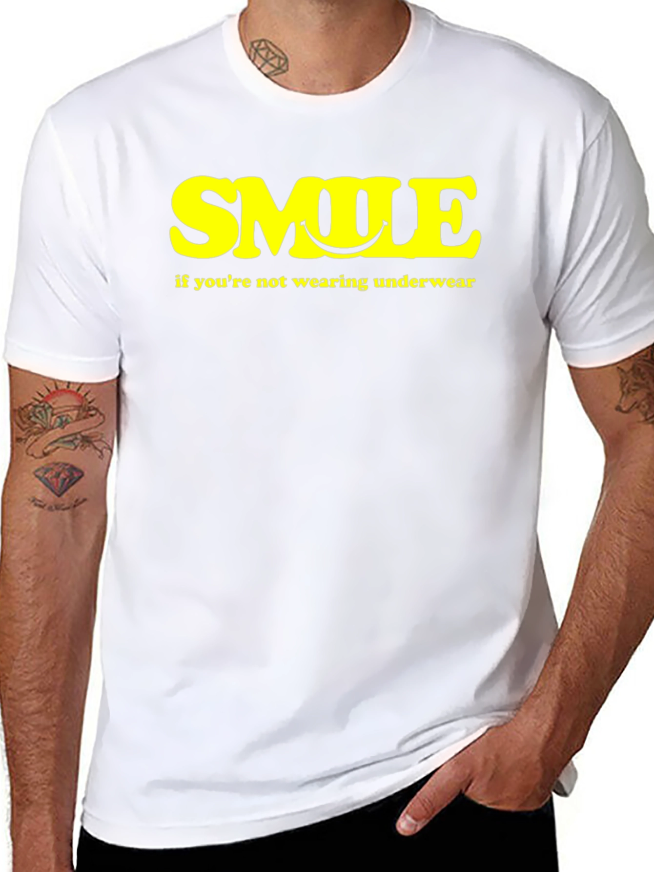 Smile Underwear Humor Tee