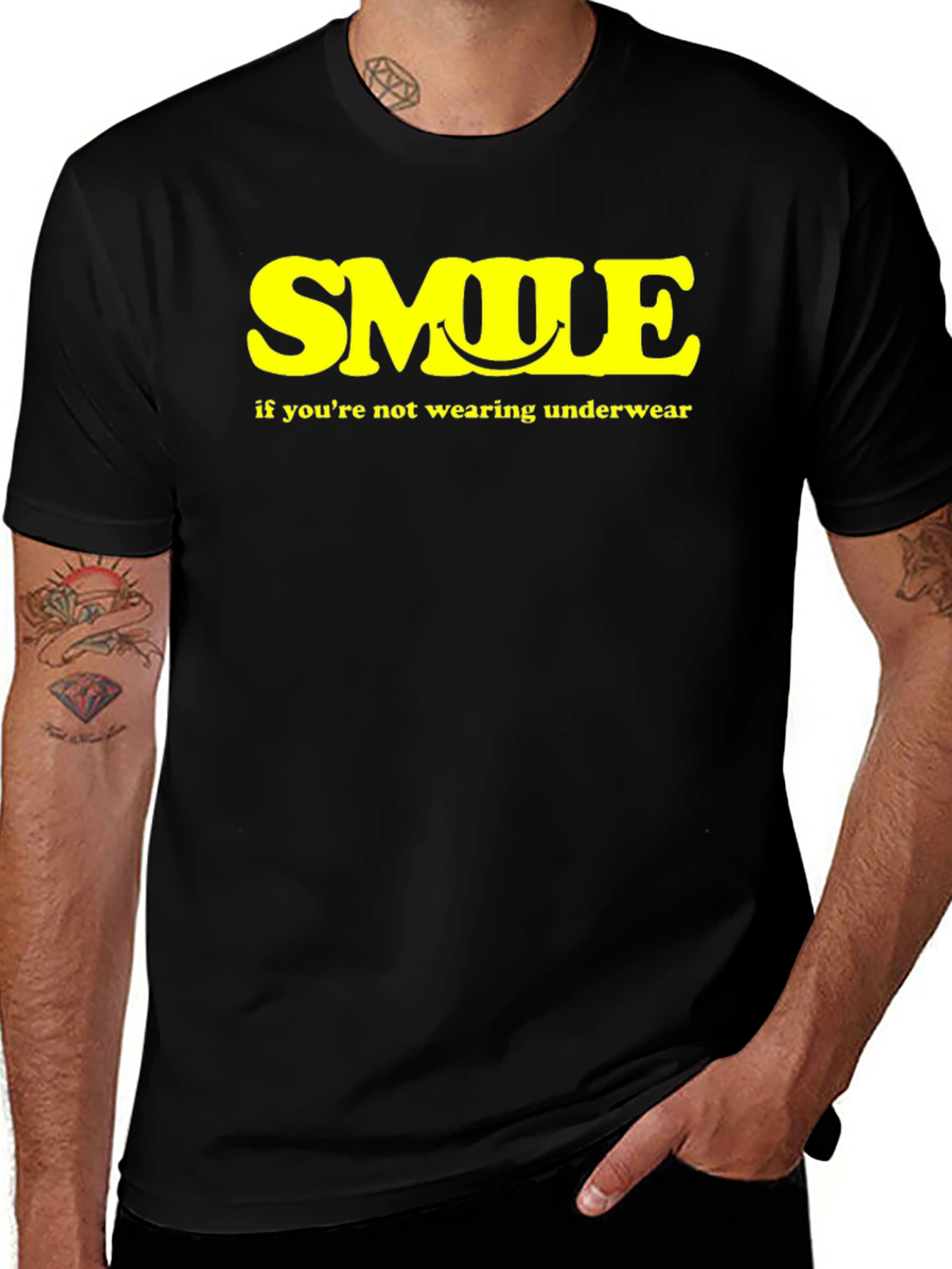Smile Underwear Humor Tee