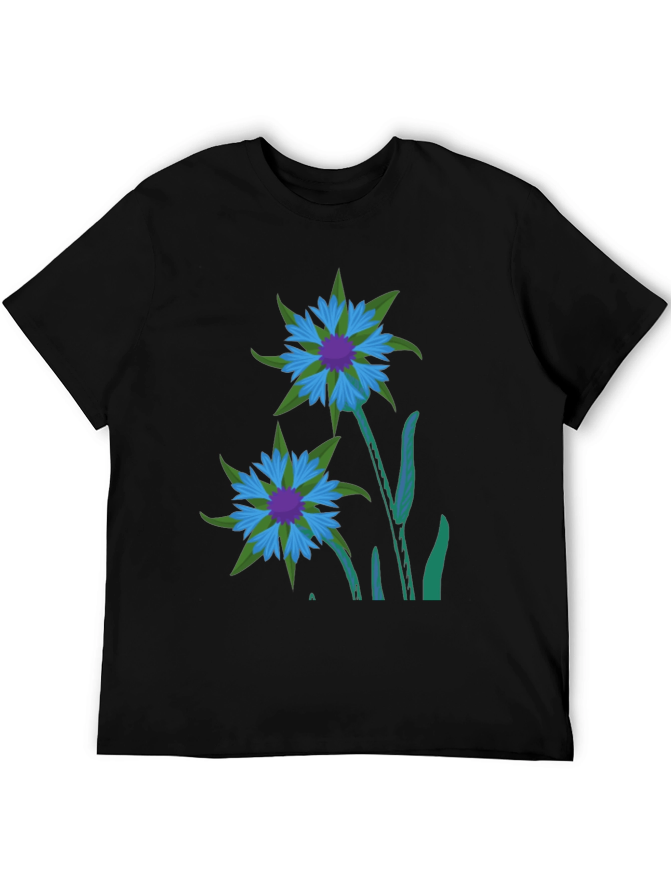 Floral Graphic T-Shirt - Black