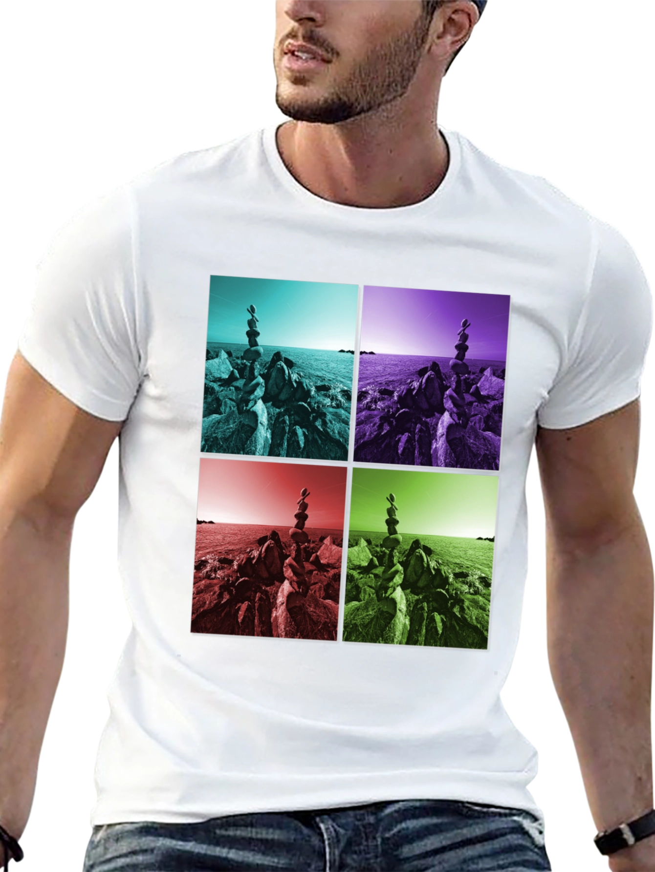 Abstract Stacked Rocks T-Shirt