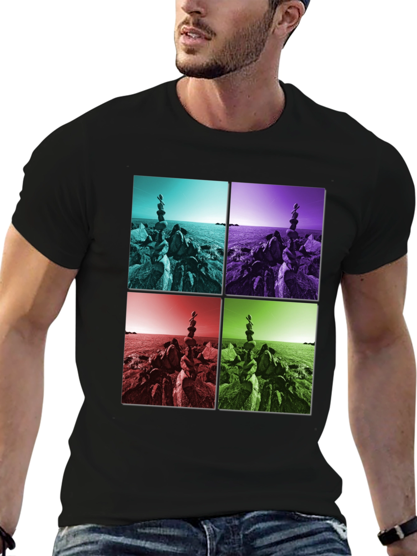 Abstract Stacked Rocks T-Shirt