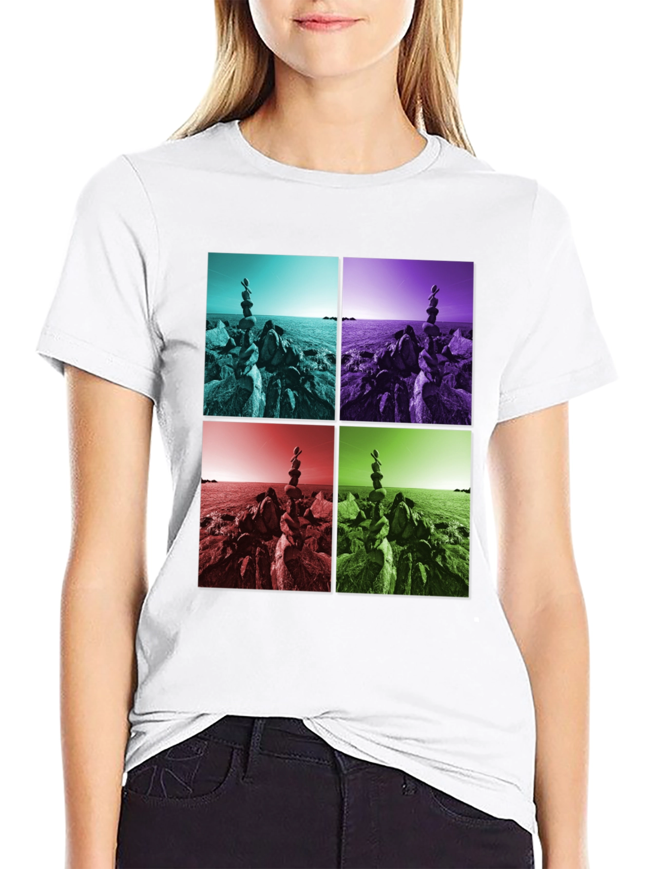 Abstract Stacked Rocks T-Shirt