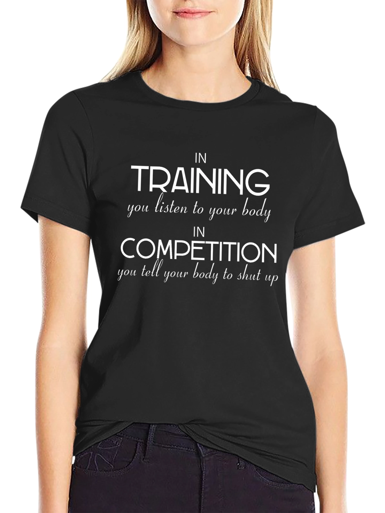 Training & Competition Graphic Tee - Black
