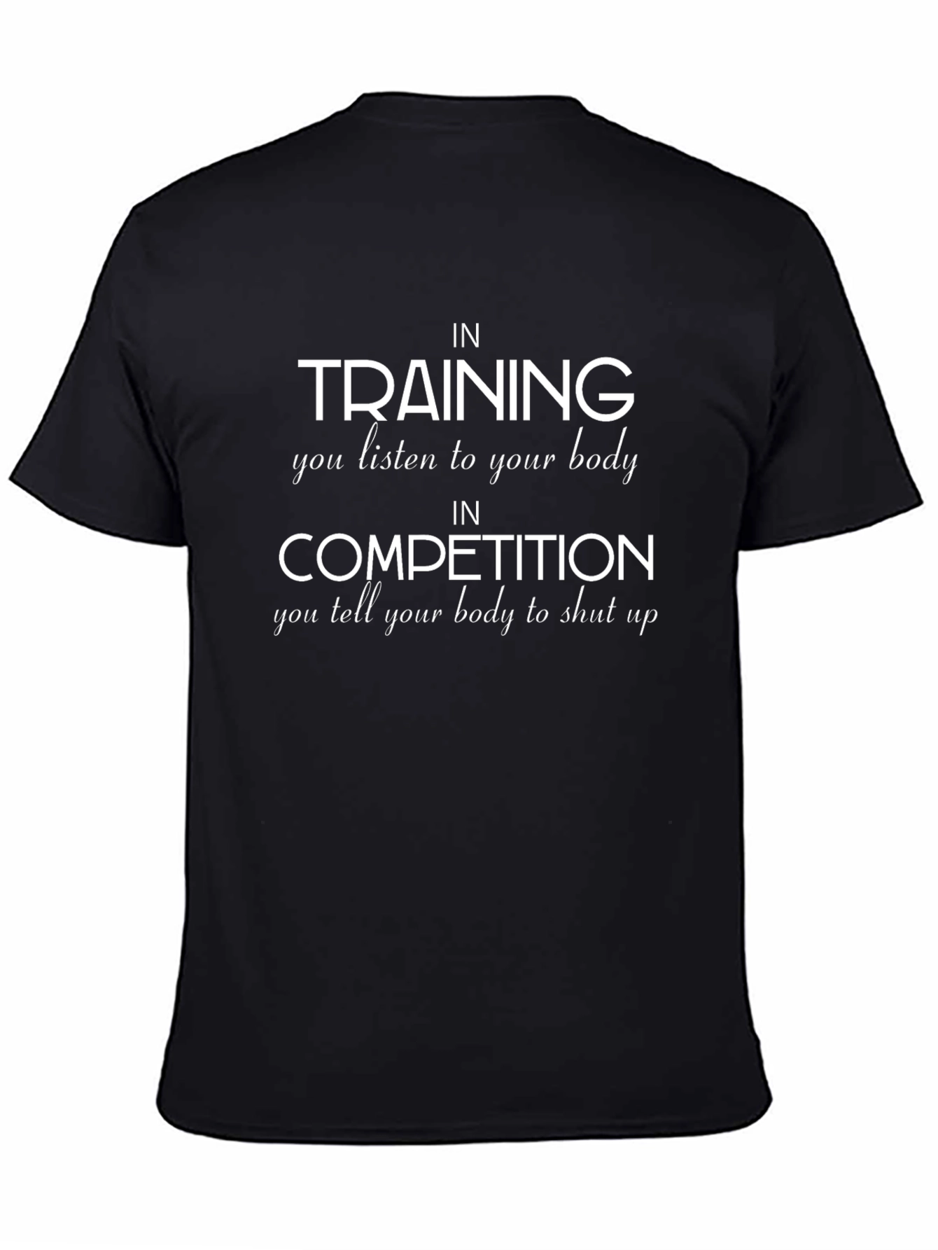 Training & Competition Graphic Tee - Black