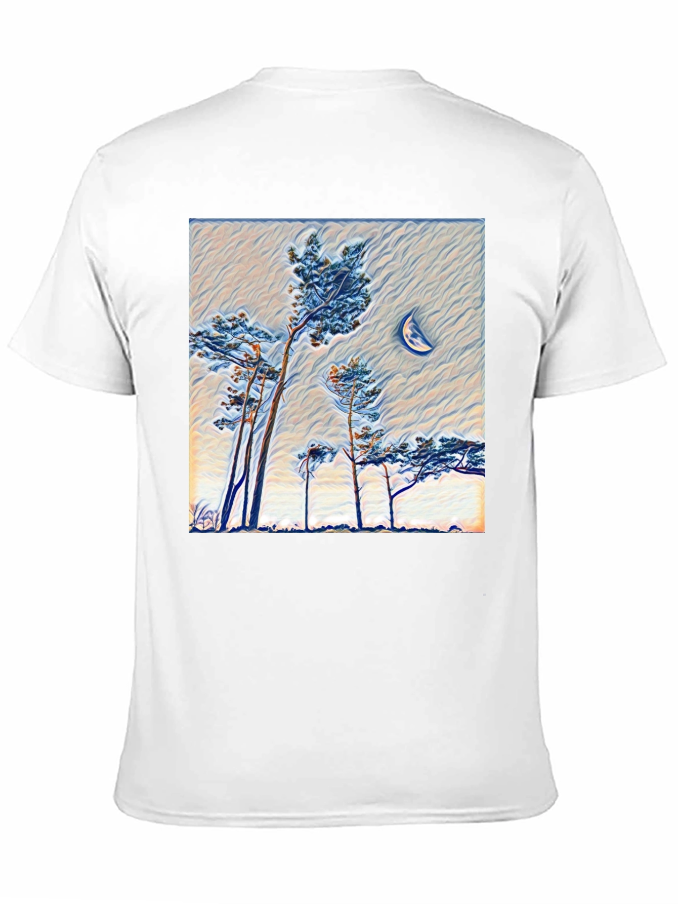 Artistic Moonlit Forest T-Shirt