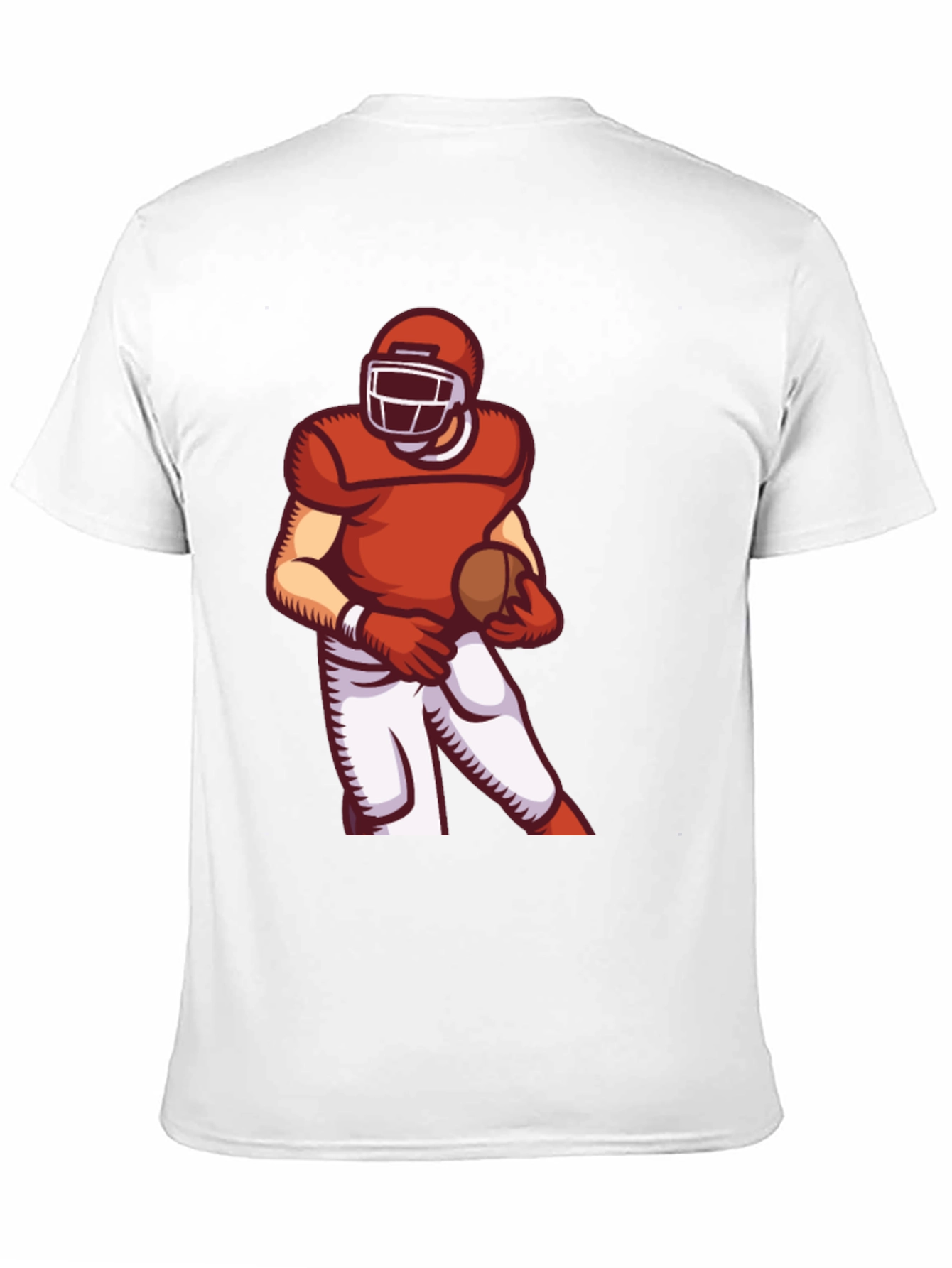 Football Player Graphic Tee - Sporty Black T-Shirt