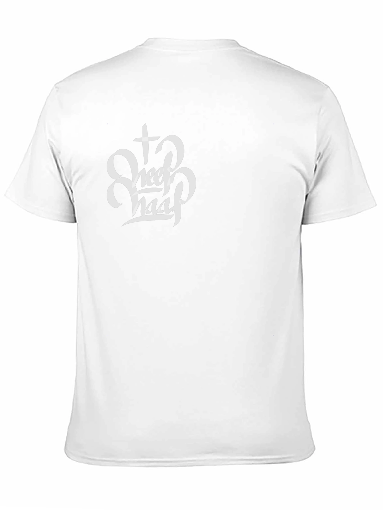 Black T-Shirt with Christian Sheep Graphic