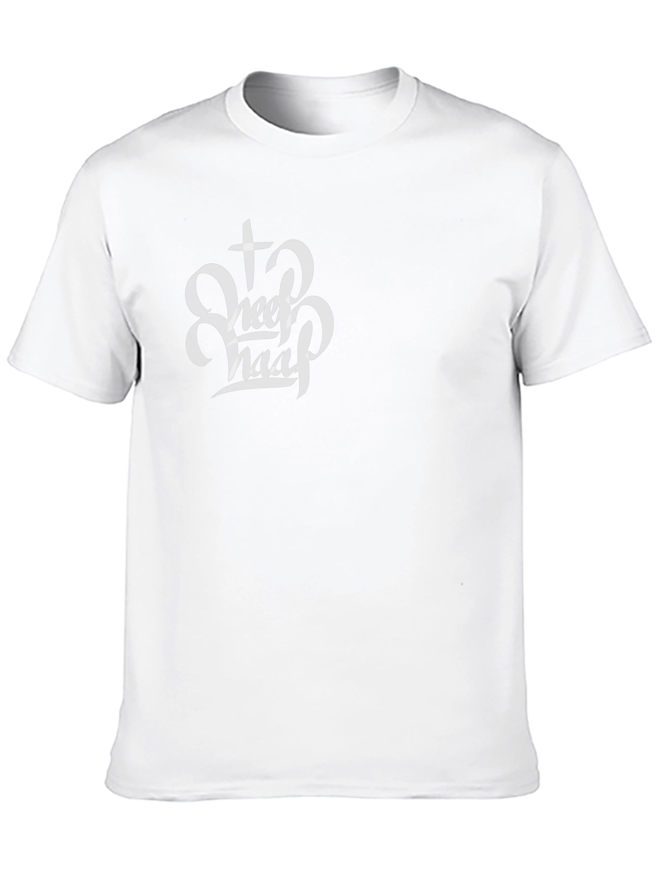 Black T-Shirt with Christian Sheep Graphic