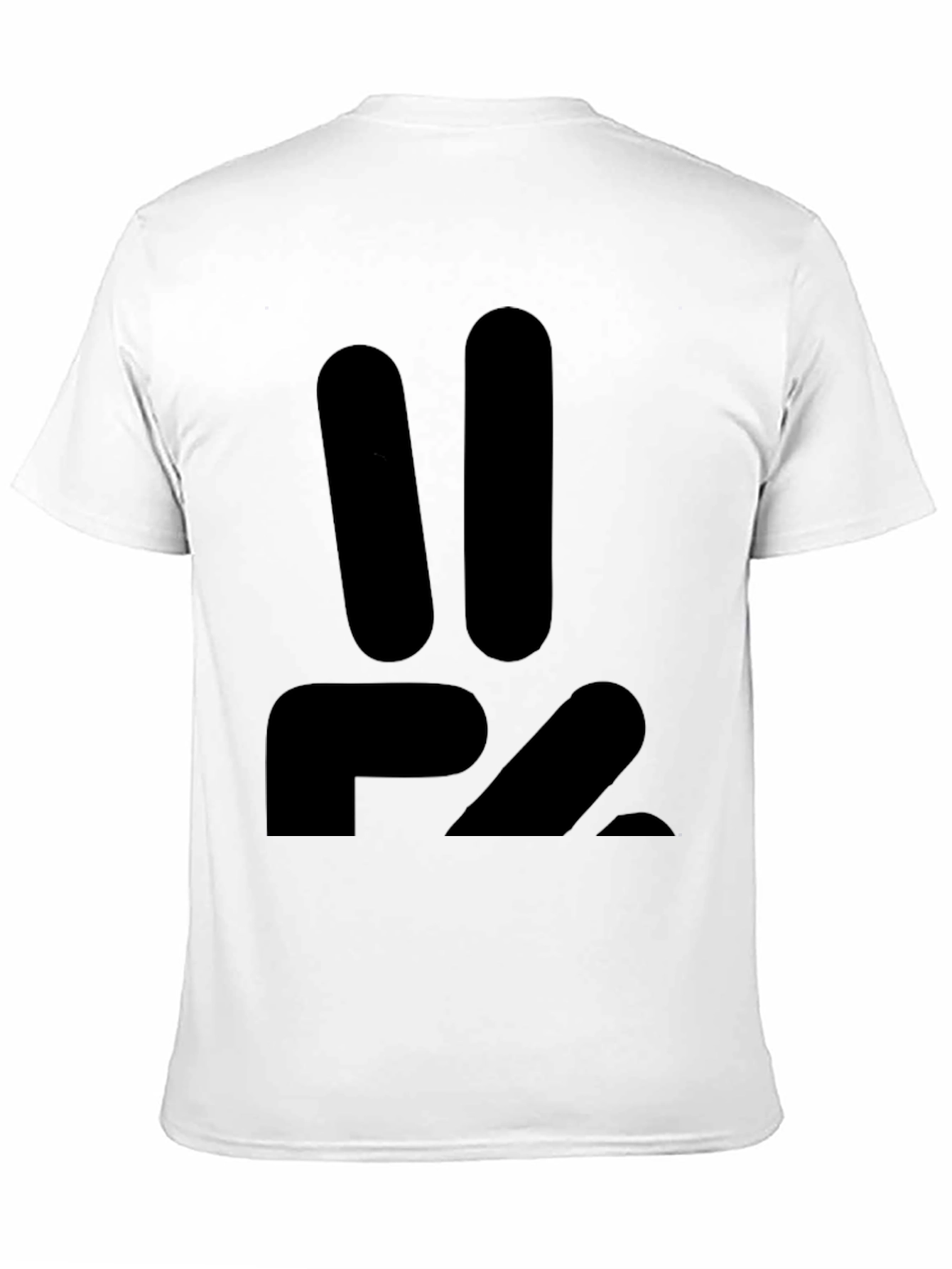 P2 Black Graphic Tee - Modern Casual Style