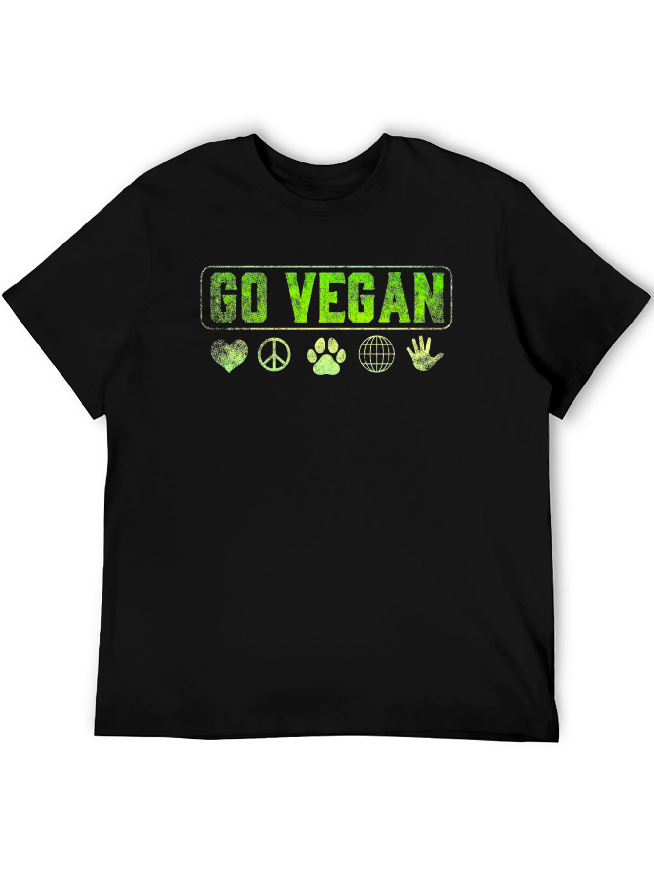 Go Vegan T-Shirt - Graphic Print Tee
