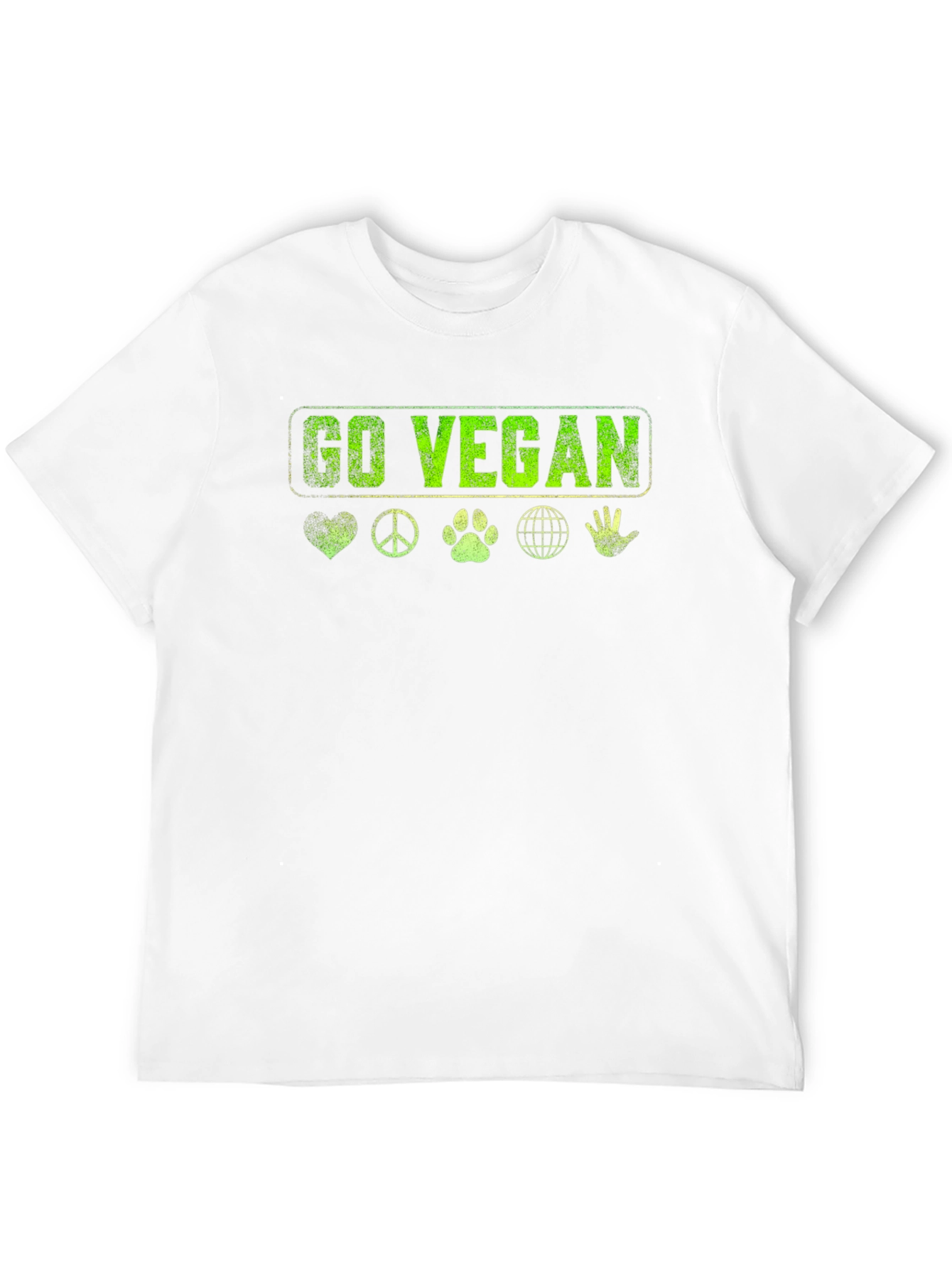 Go Vegan T-Shirt - Graphic Print Tee