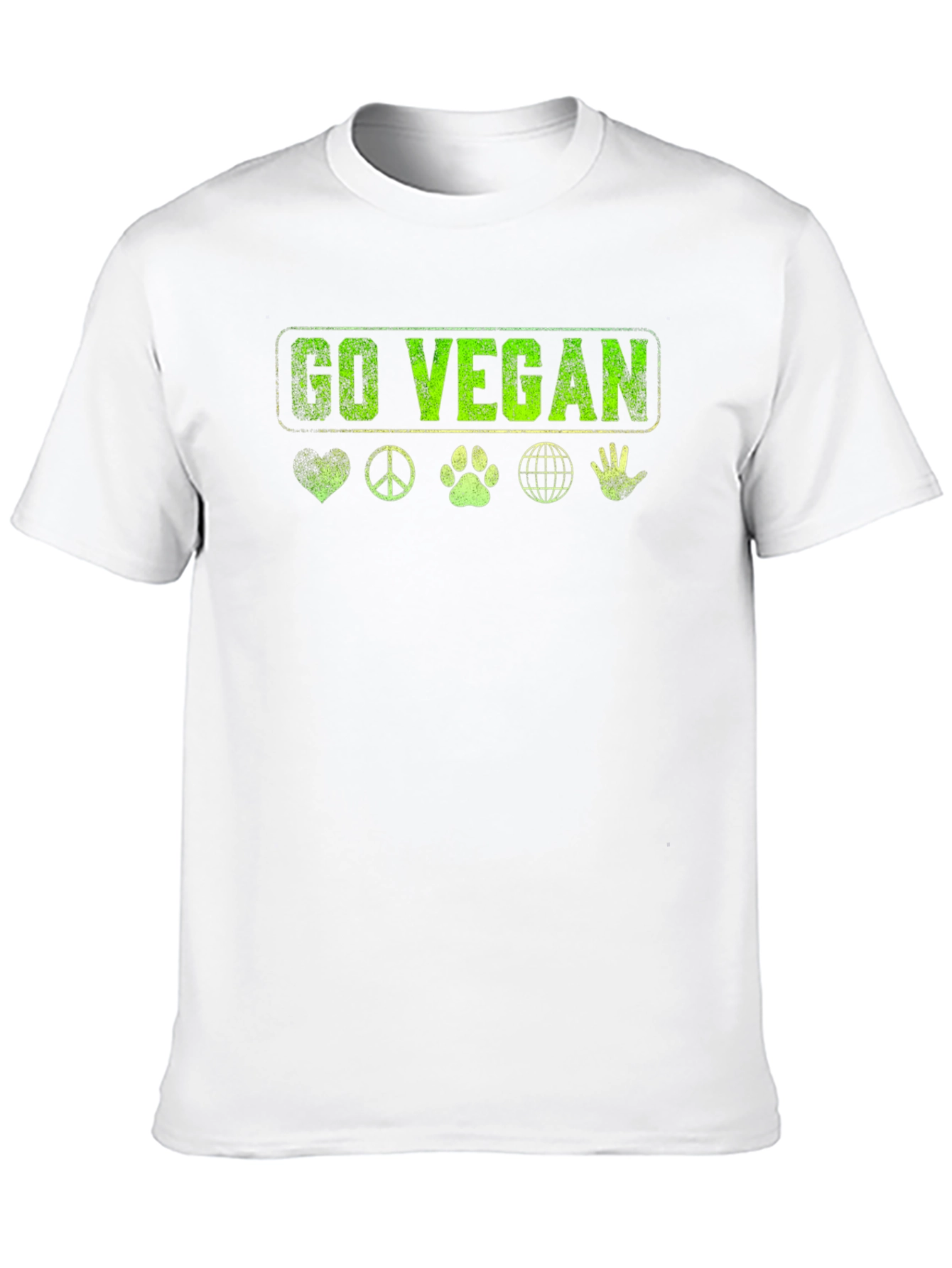 Go Vegan T-Shirt - Graphic Print Tee
