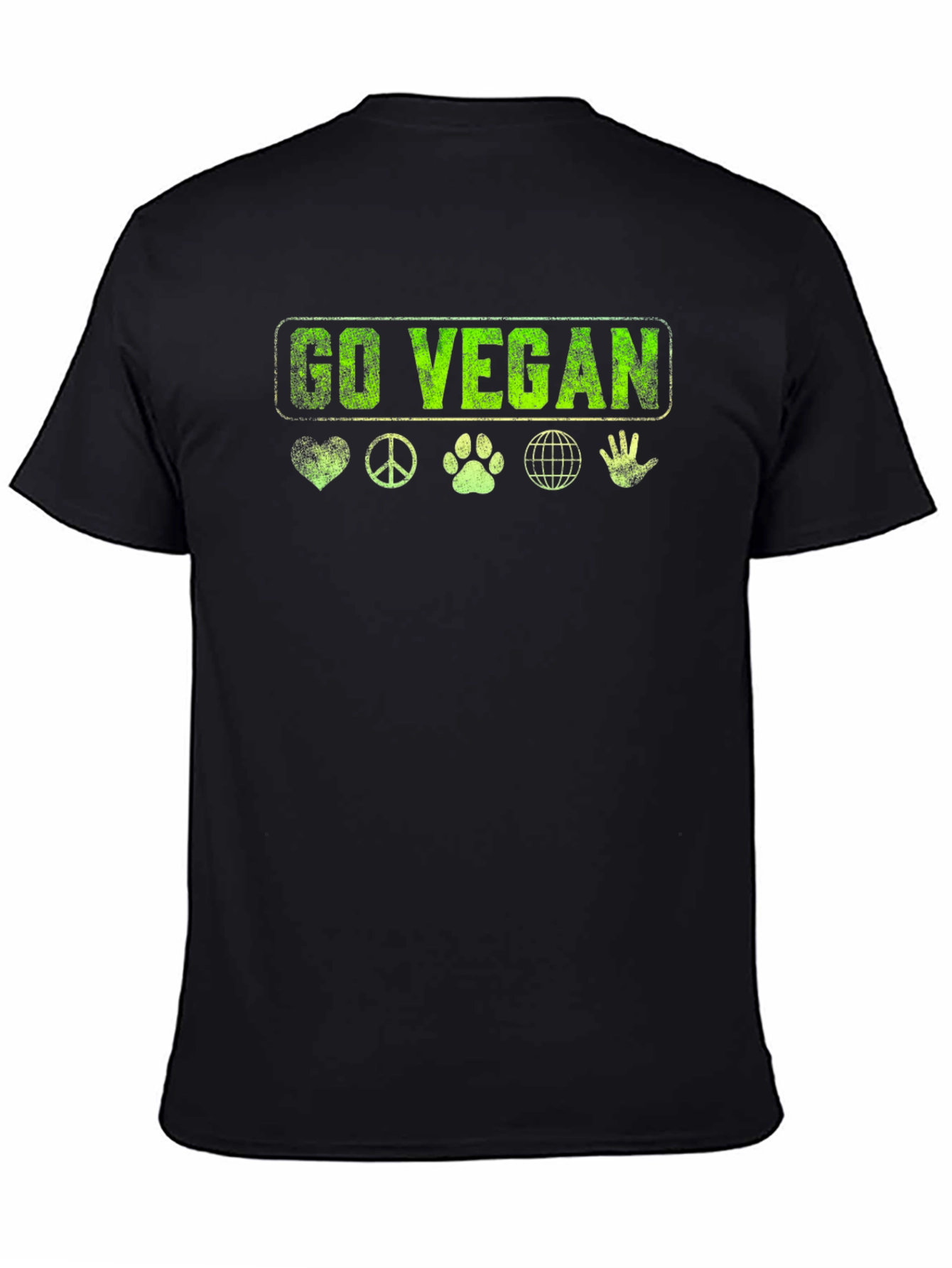 Go Vegan T-Shirt - Graphic Print Tee