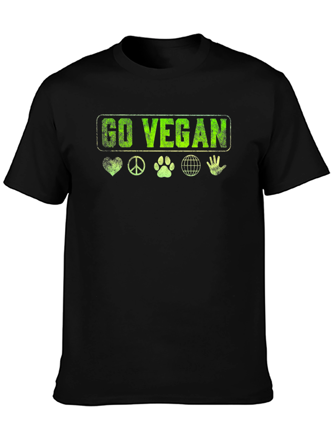 Go Vegan T-Shirt - Graphic Print Tee
