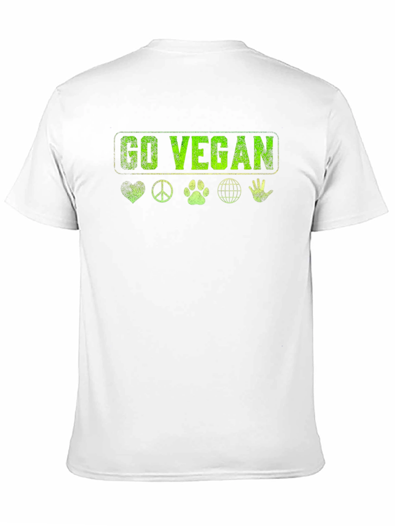 Go Vegan T-Shirt - Graphic Print Tee