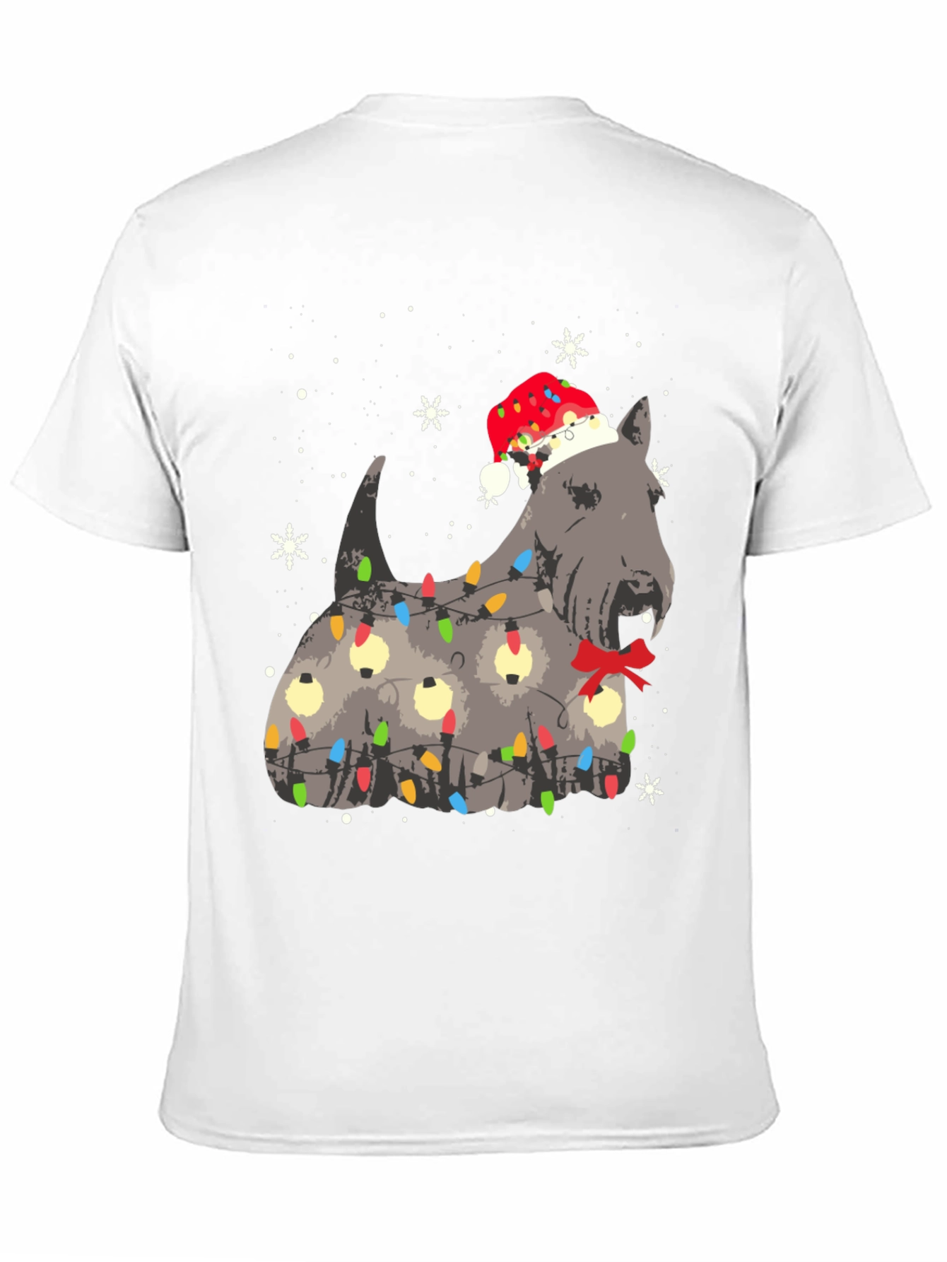 Festive Dog Christmas Lights T-Shirt