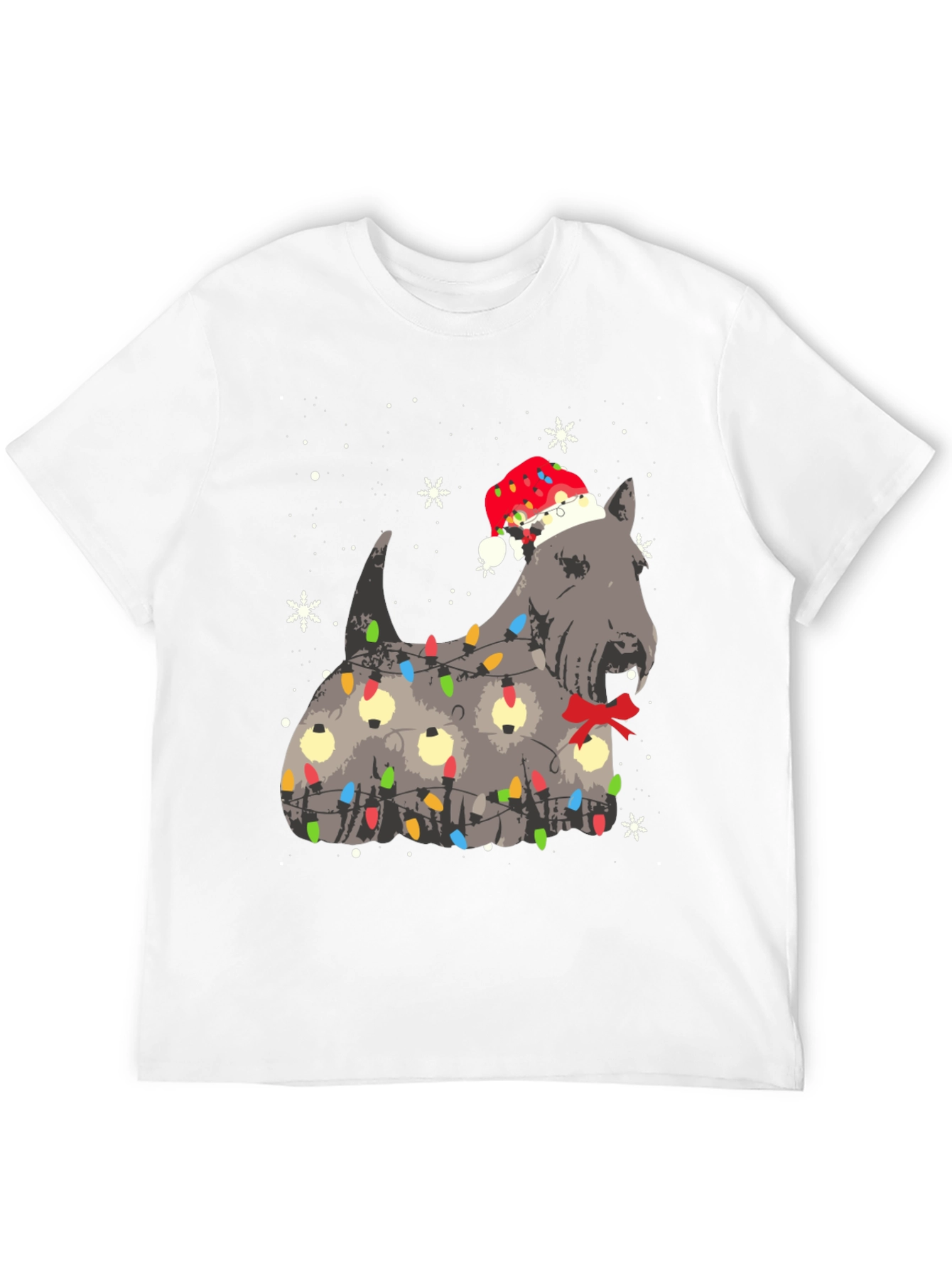 Festive Dog Christmas Lights T-Shirt