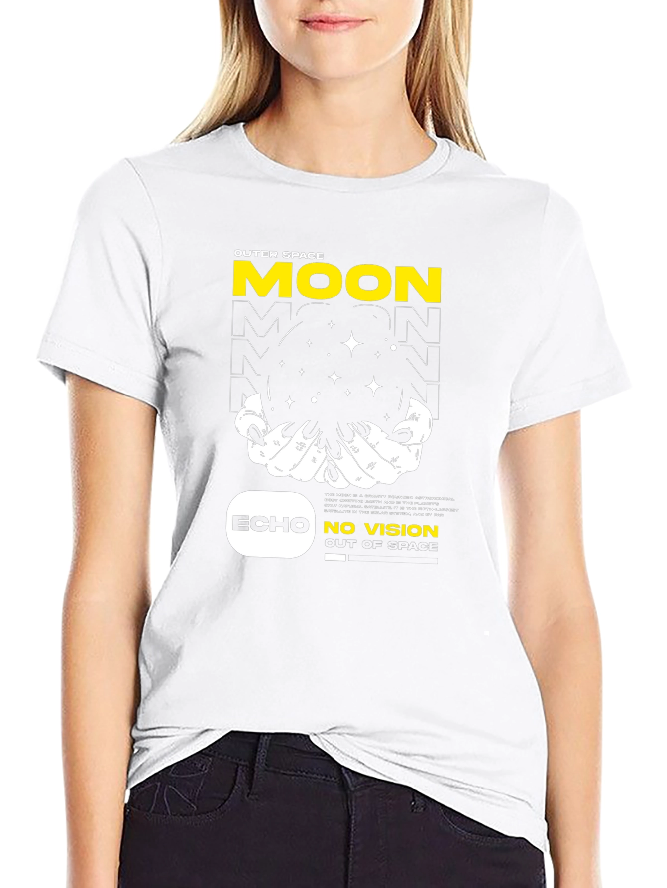 Outer Space Moon Graphic Tee