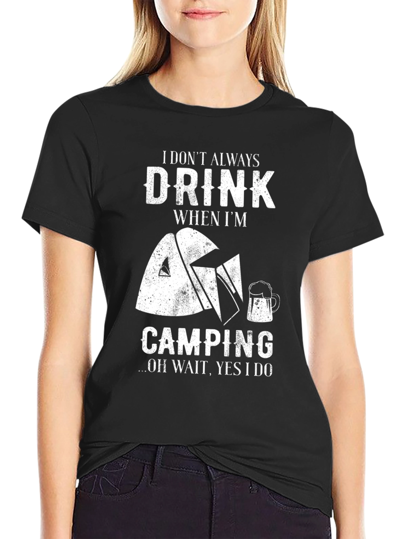 Drink When Camping Graphic Tee