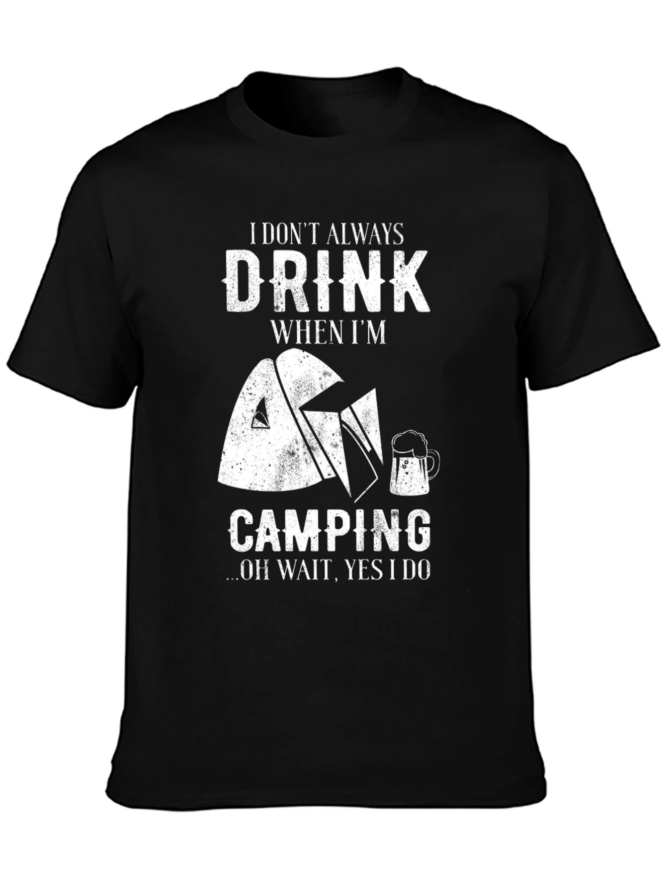 Drink When Camping Graphic Tee