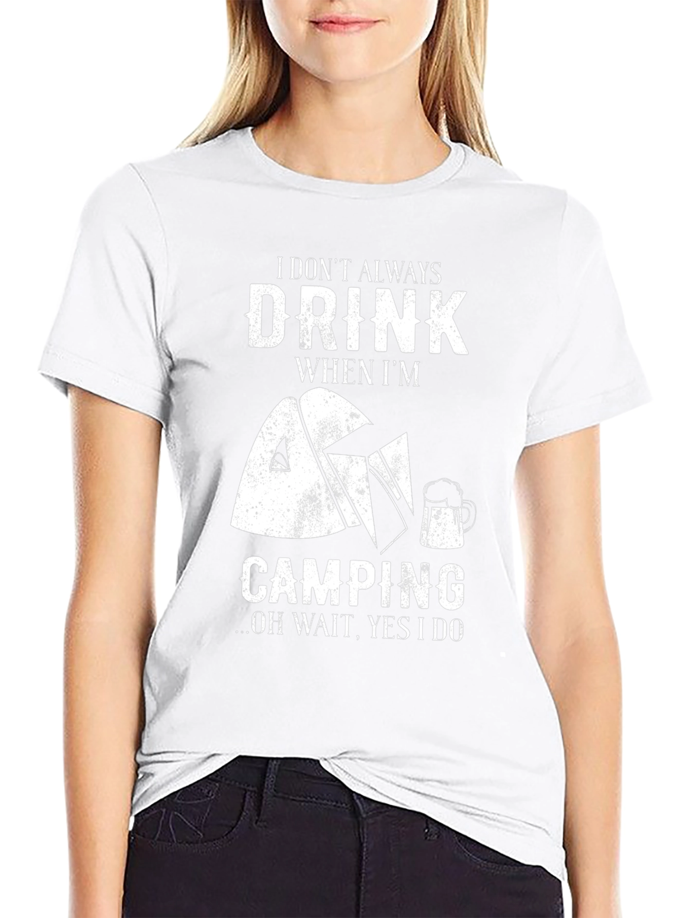 Drink When Camping Graphic Tee