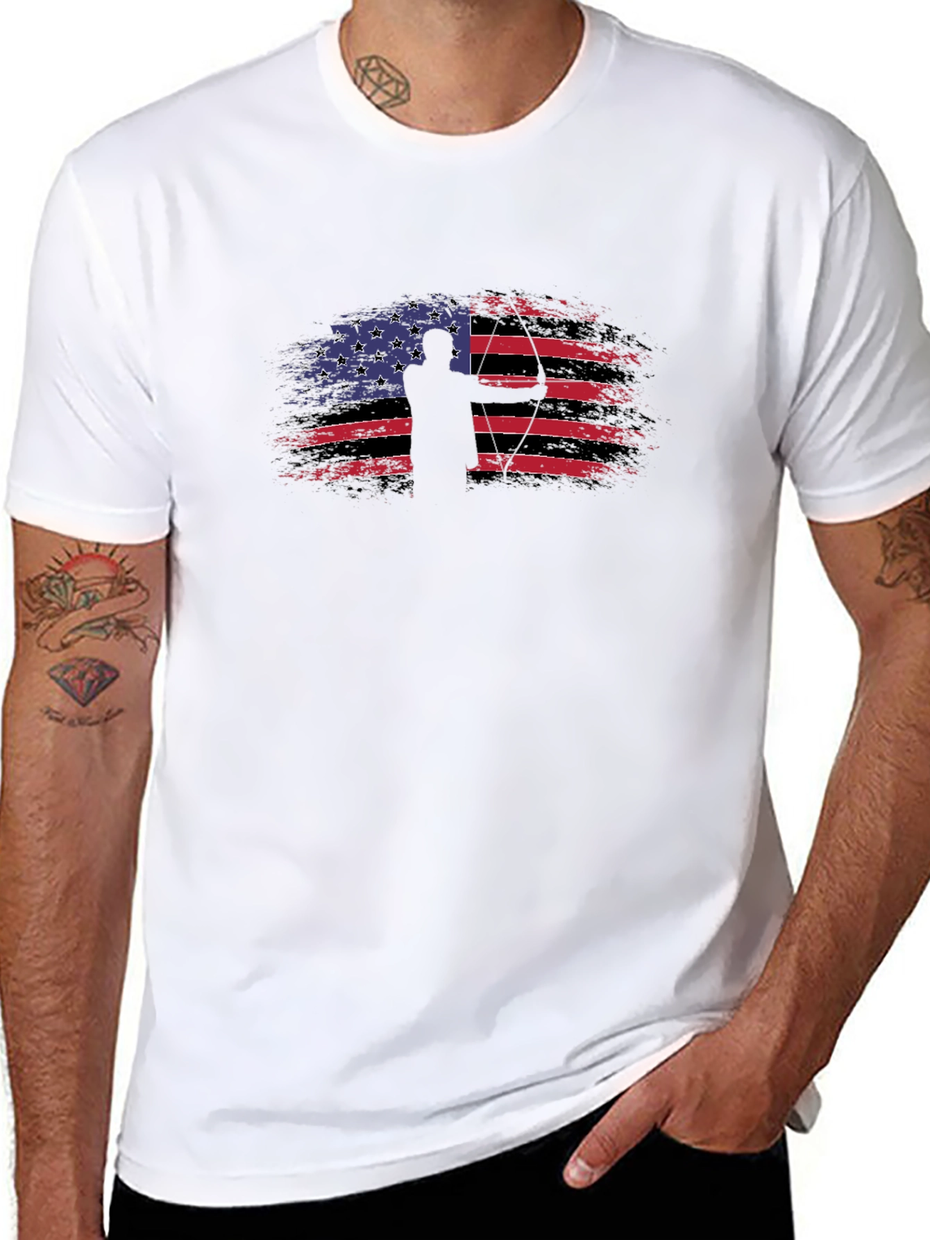 Archery USA Flag Graphic Tee