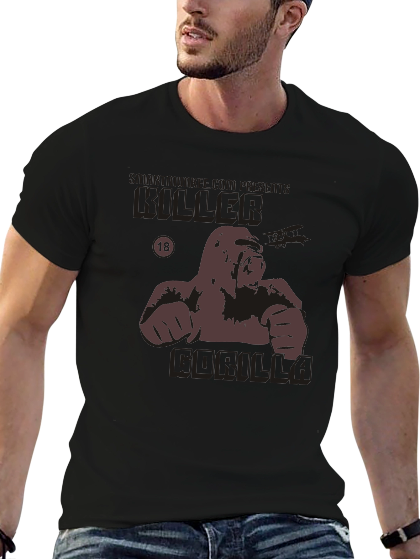 Killer Gorilla Graphic Tee - Black T-Shirt