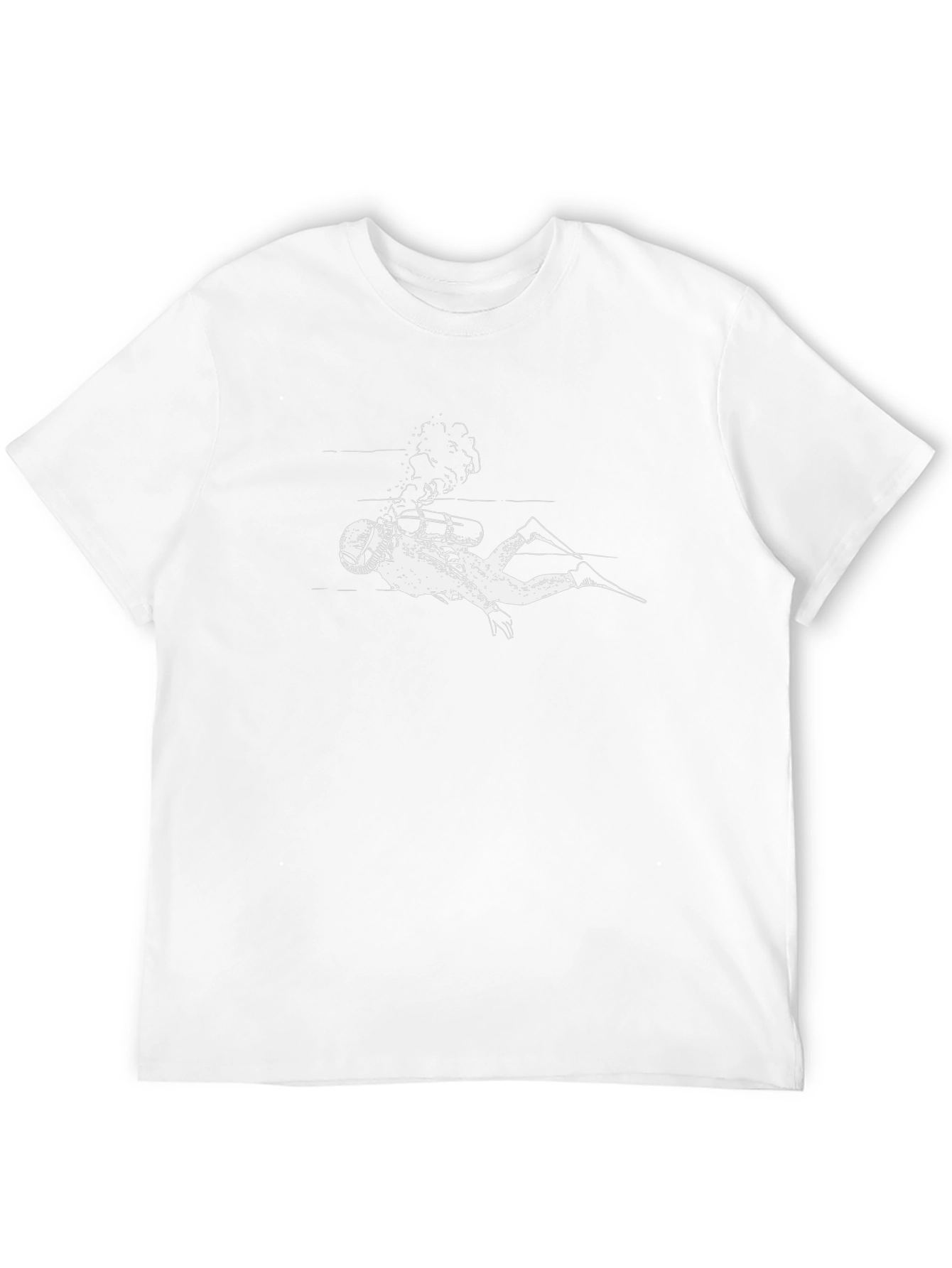 Diver Graphic T-Shirt - Black Cotton Tee