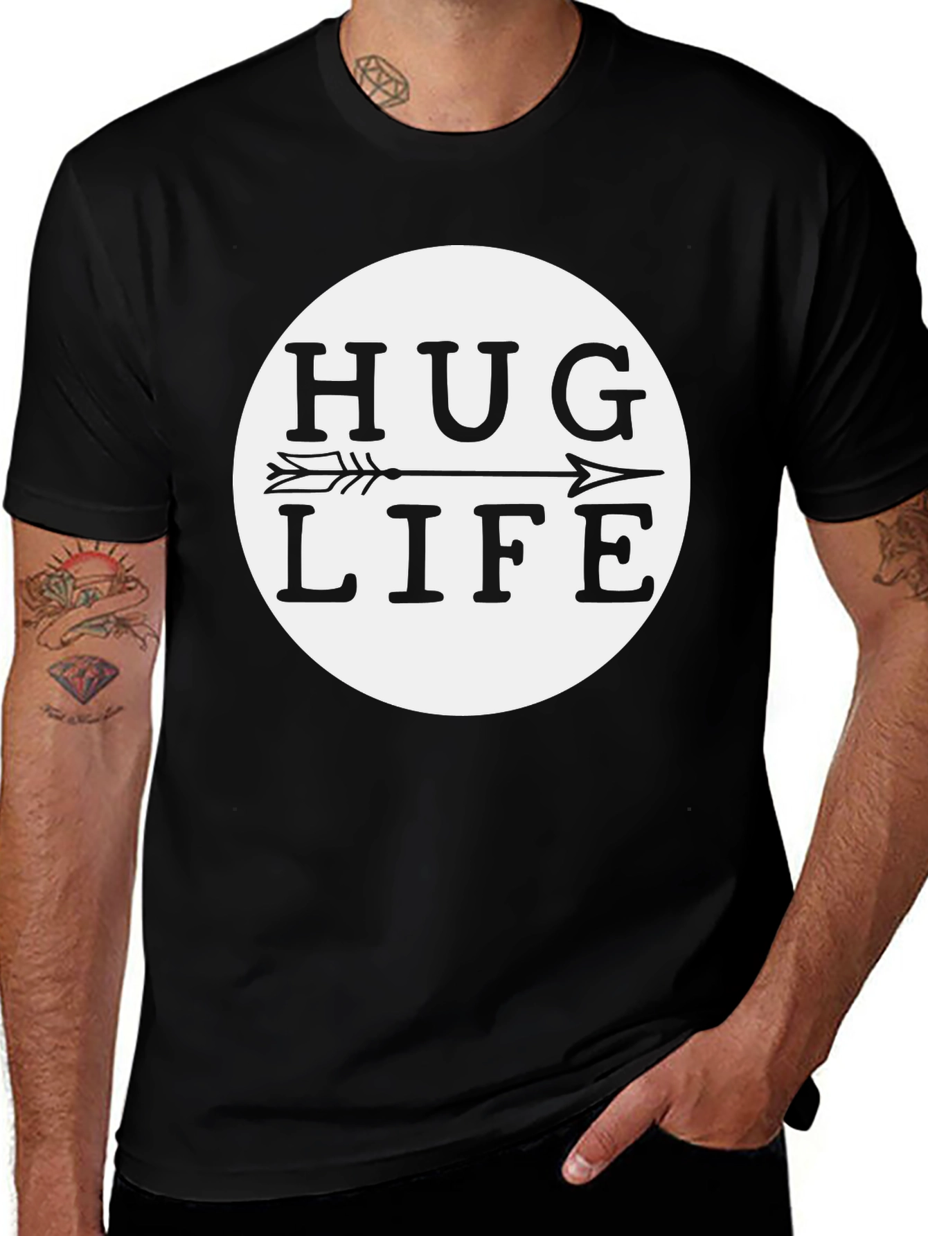 Hug Life T-Shirt - Arrow Design