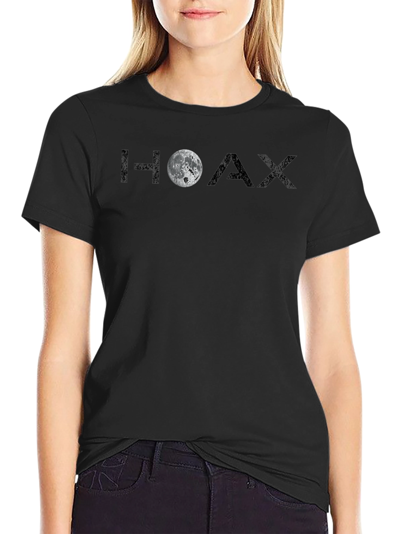 Moon Hoax Graphic T-Shirt - Conspiracy Theory Tee