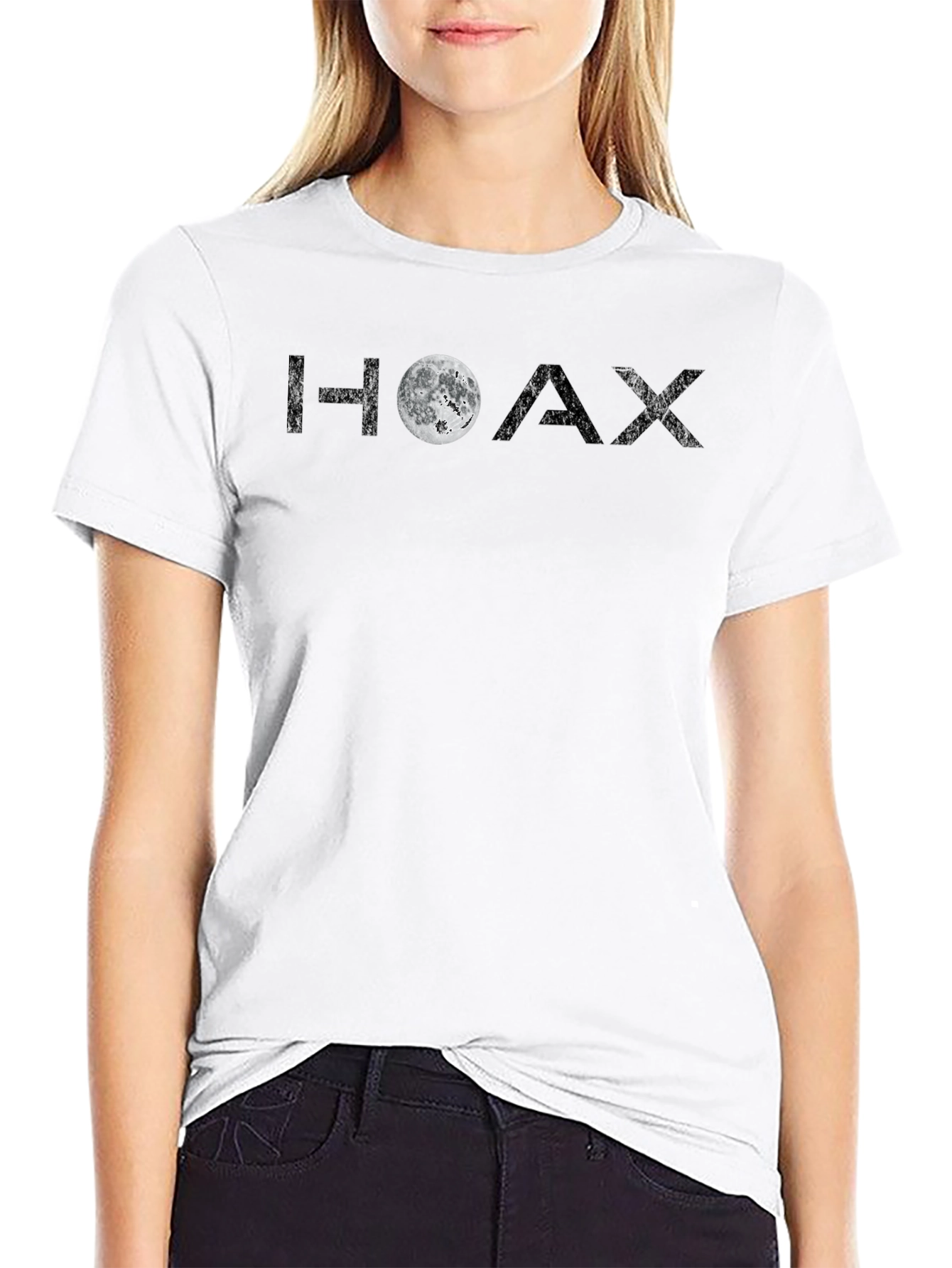Moon Hoax Graphic T-Shirt - Conspiracy Theory Tee