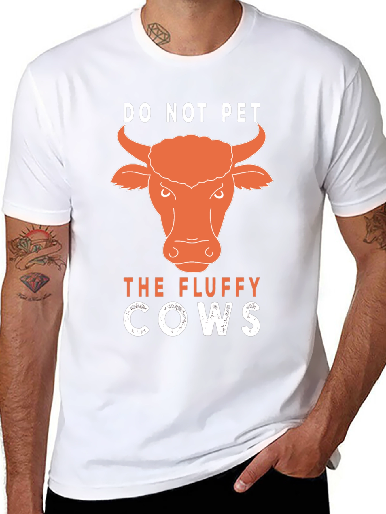 Do Not Pet the Fluffy Cows Graphic Tee