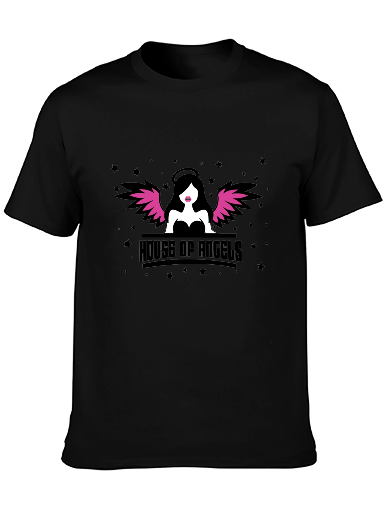House of Angels Graphic T-Shirt - Black