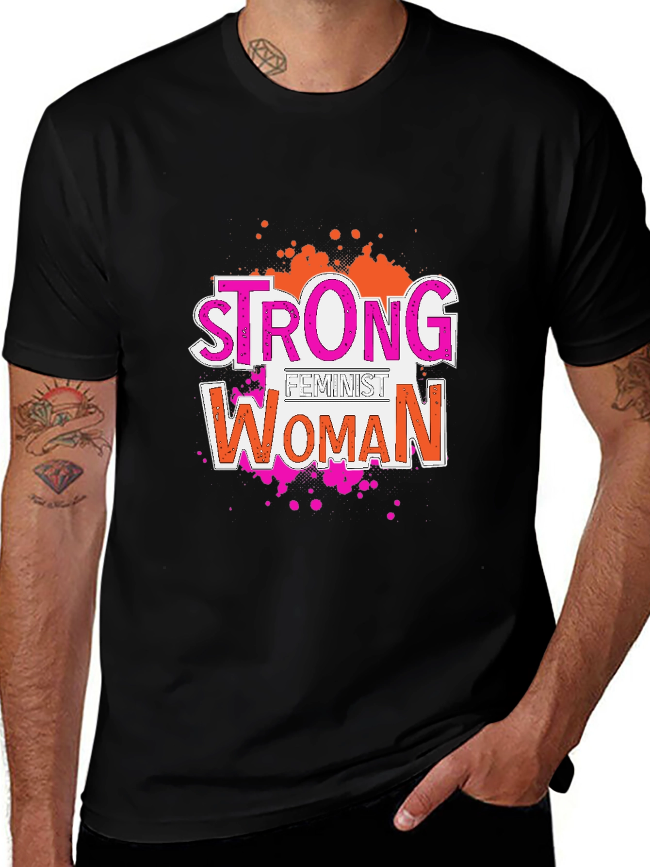 Strong Feminist Woman Graphic Tee