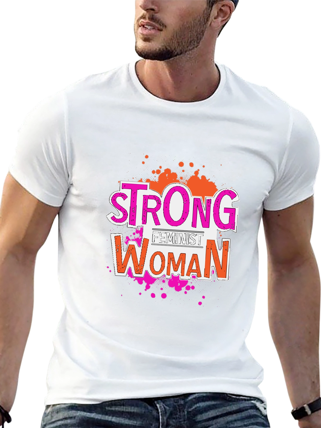 Strong Feminist Woman Graphic Tee