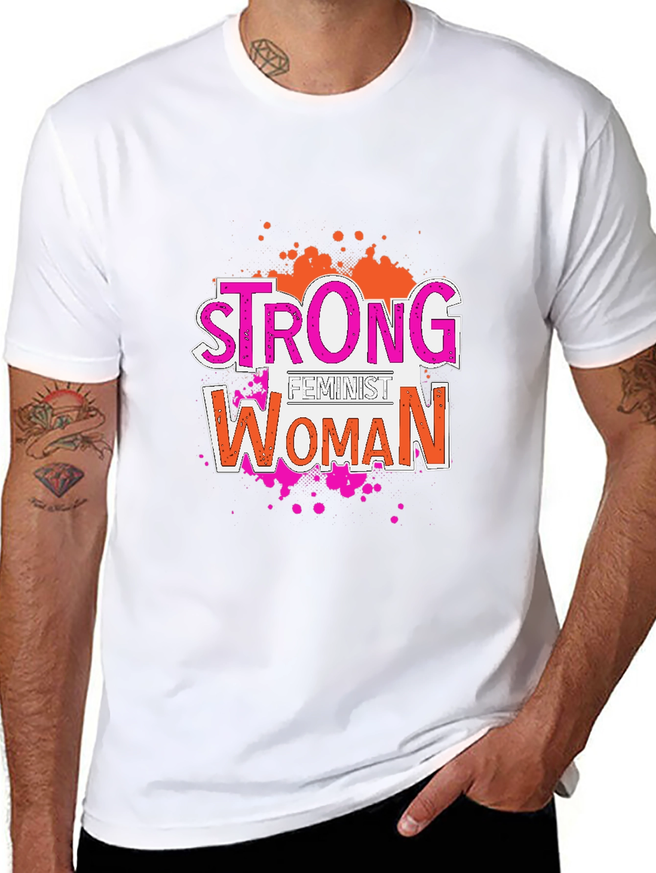 Strong Feminist Woman Graphic Tee
