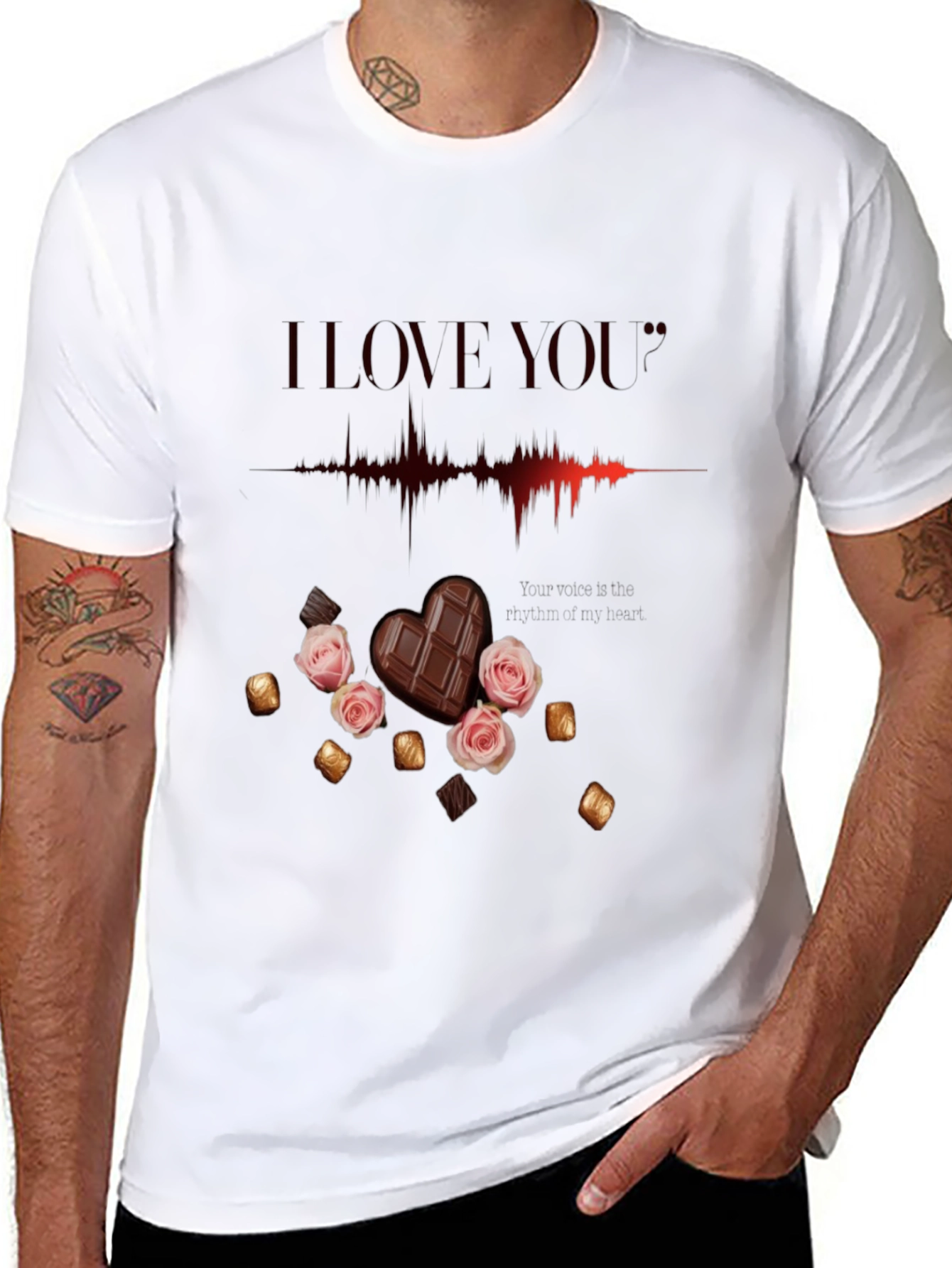 I Love You Chocolate & Rose T-Shirt