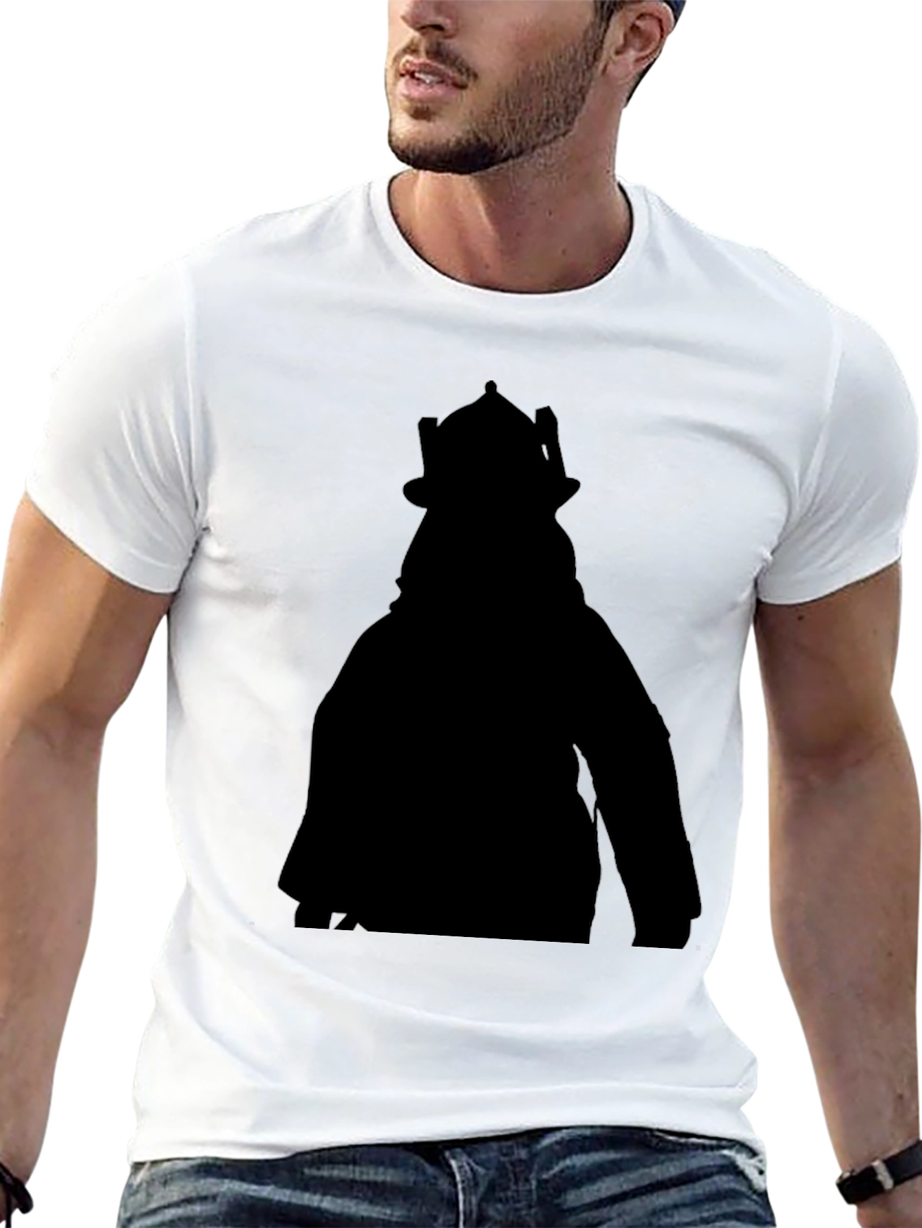 Black Silhouette Tee - Unique Graphic Print