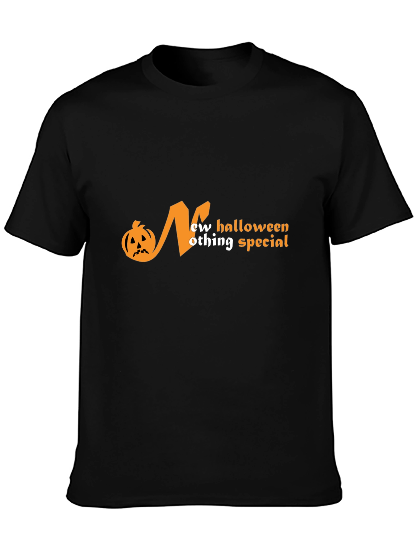 Halloween Pumpkin Novelty T-Shirt - New Nothing Special Tee