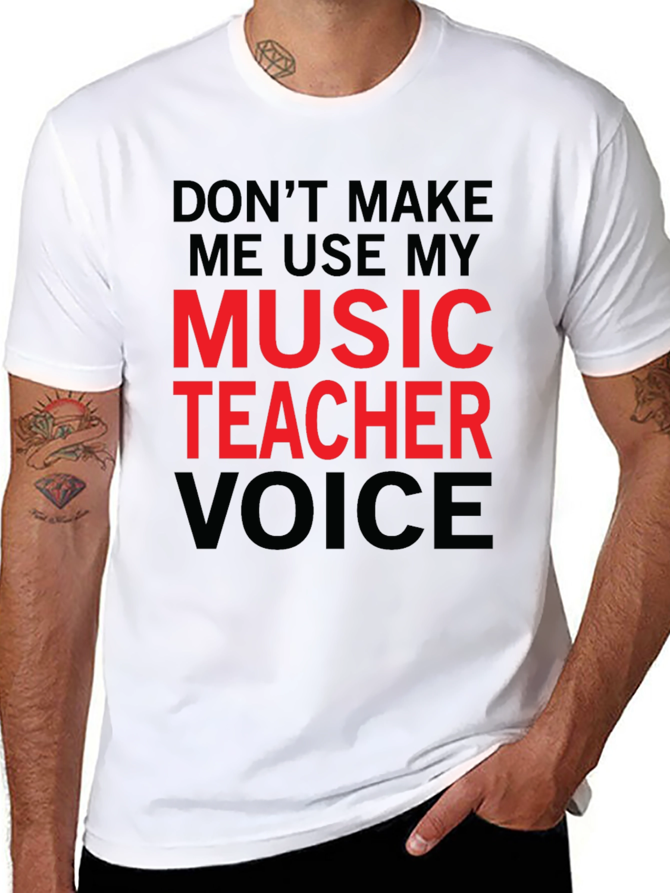 Music Teacher Voice T-Shirt - Funny Musician Tee