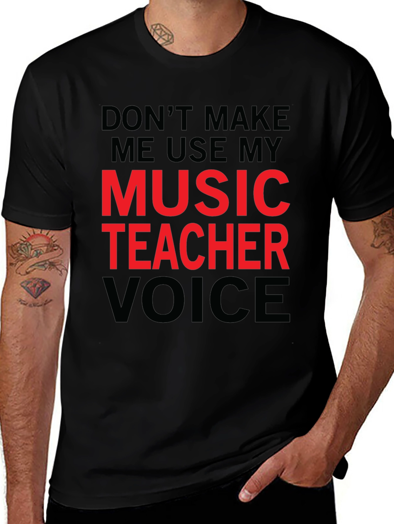 Music Teacher Voice T-Shirt - Funny Musician Tee