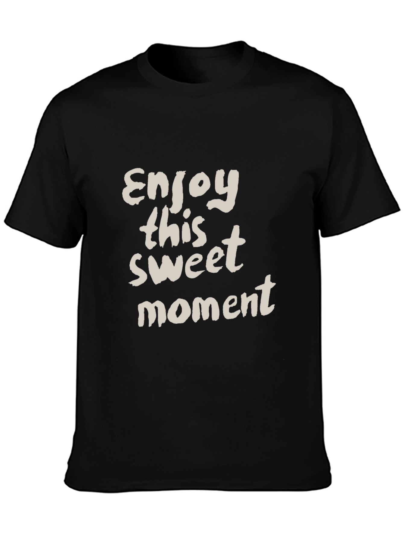 Enjoy this Sweet Moment Black T-Shirt