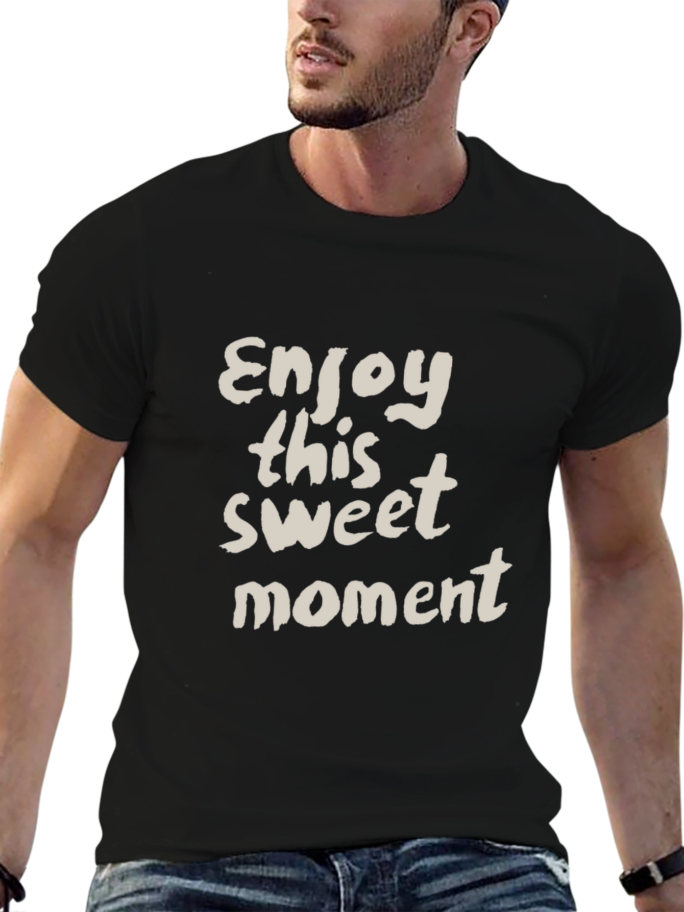 Enjoy this Sweet Moment Black T-Shirt
