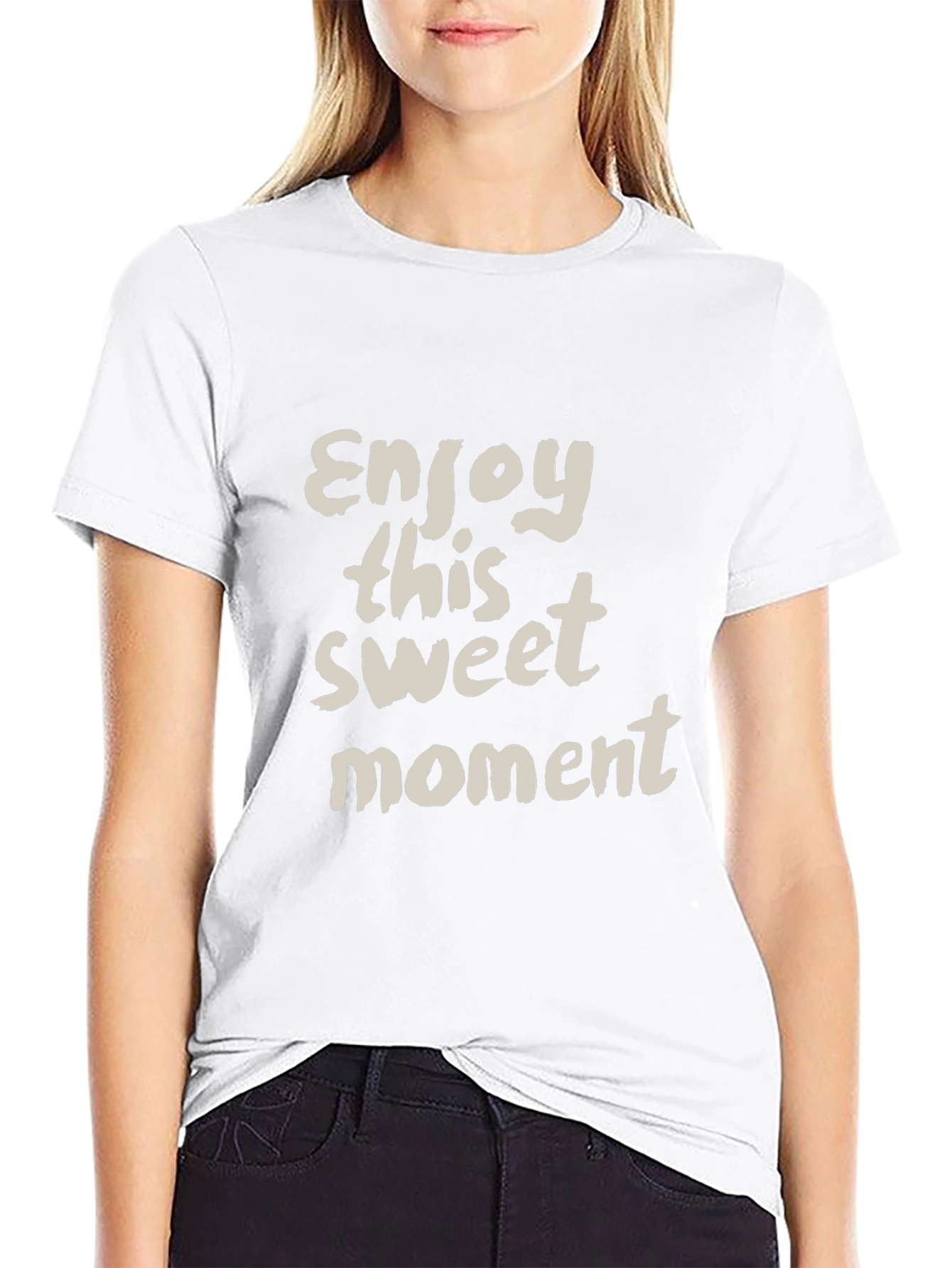 Enjoy this Sweet Moment Black T-Shirt