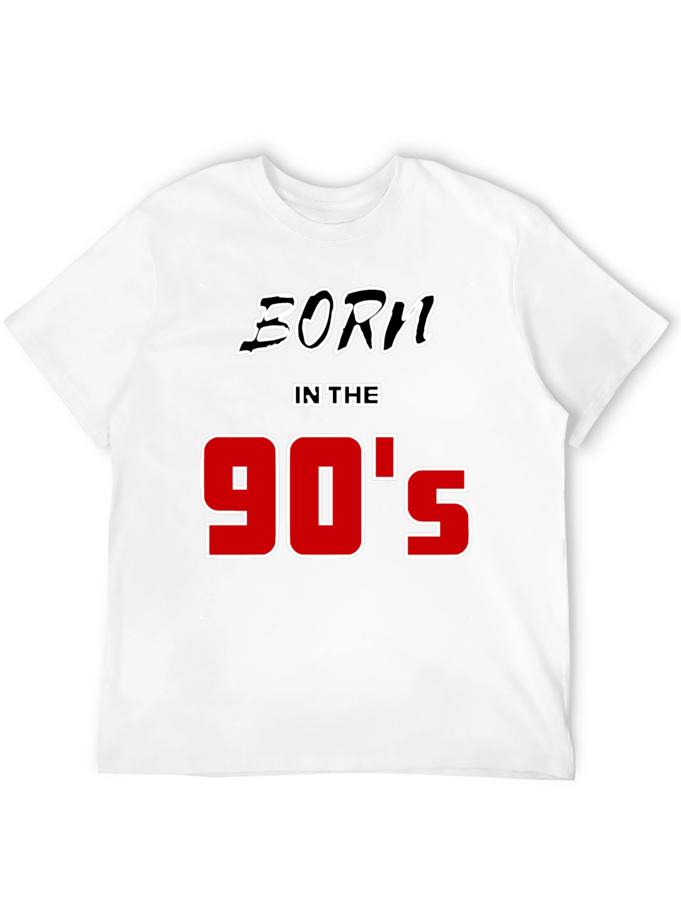 Born in the 90s Black Graphic Tee