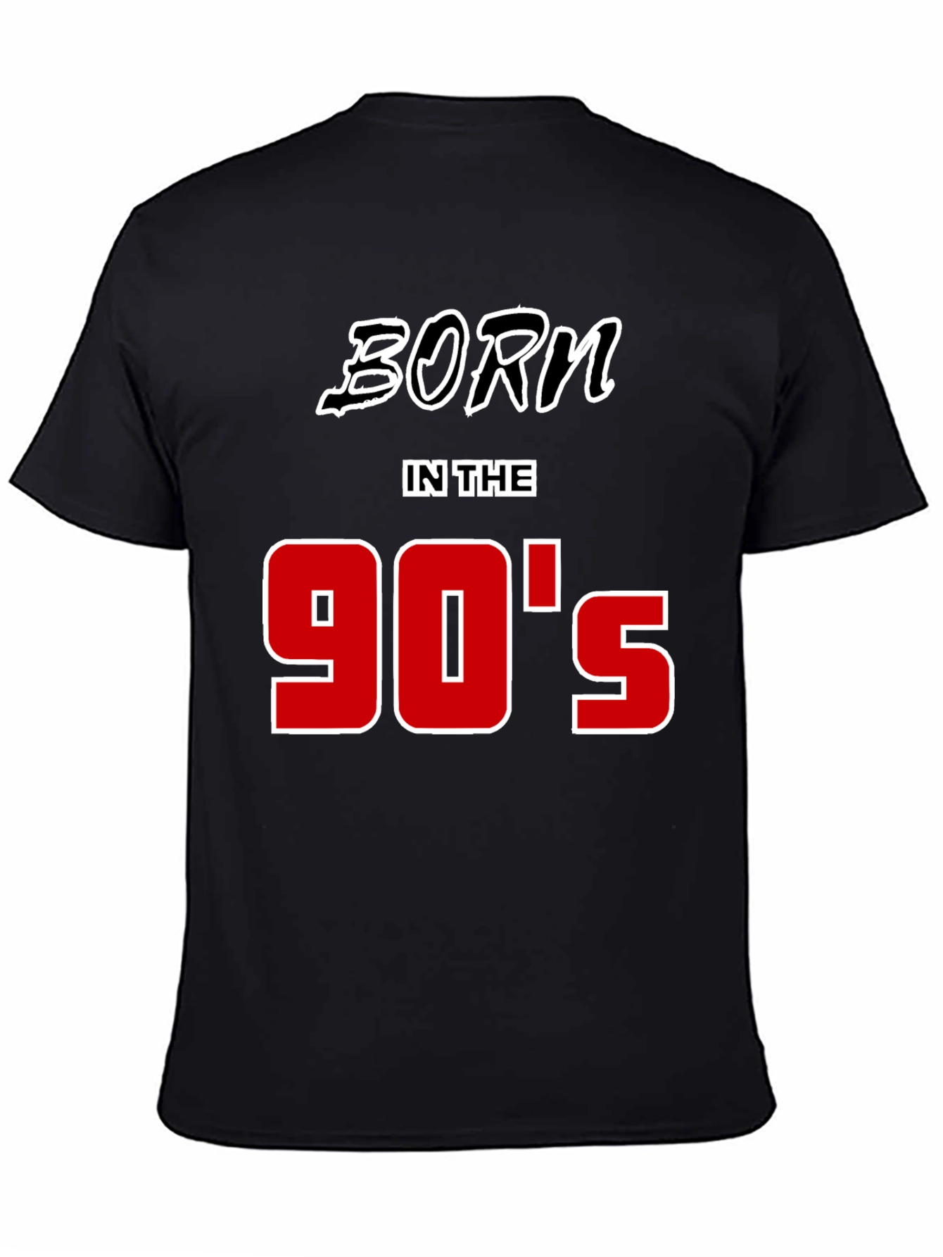 Born in the 90s Black Graphic Tee