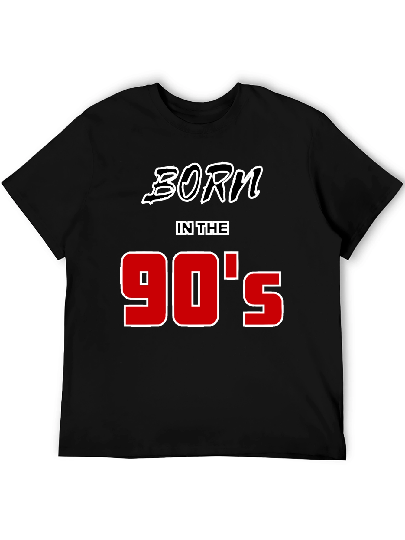 Born in the 90s Black Graphic Tee