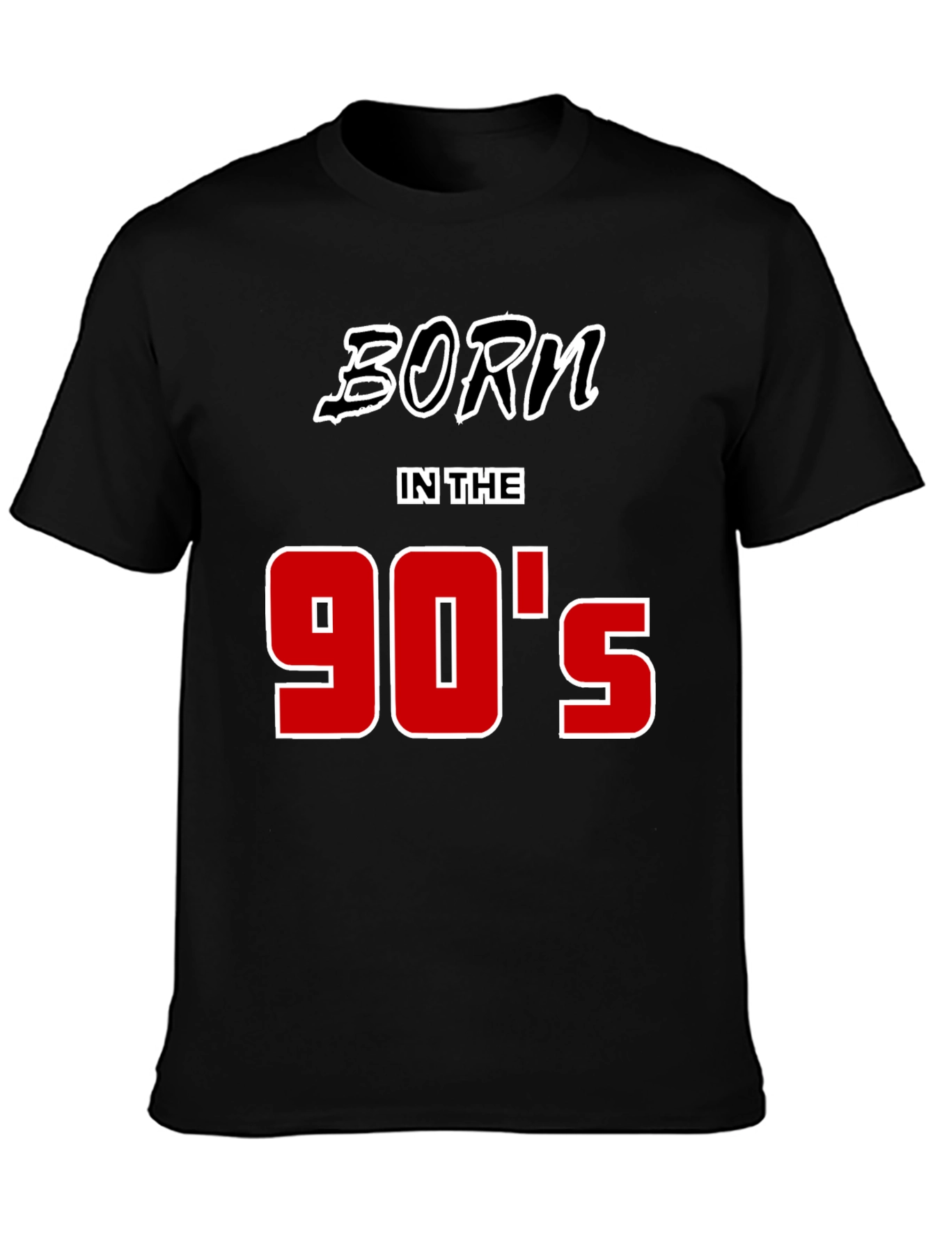 Born in the 90s Black Graphic Tee